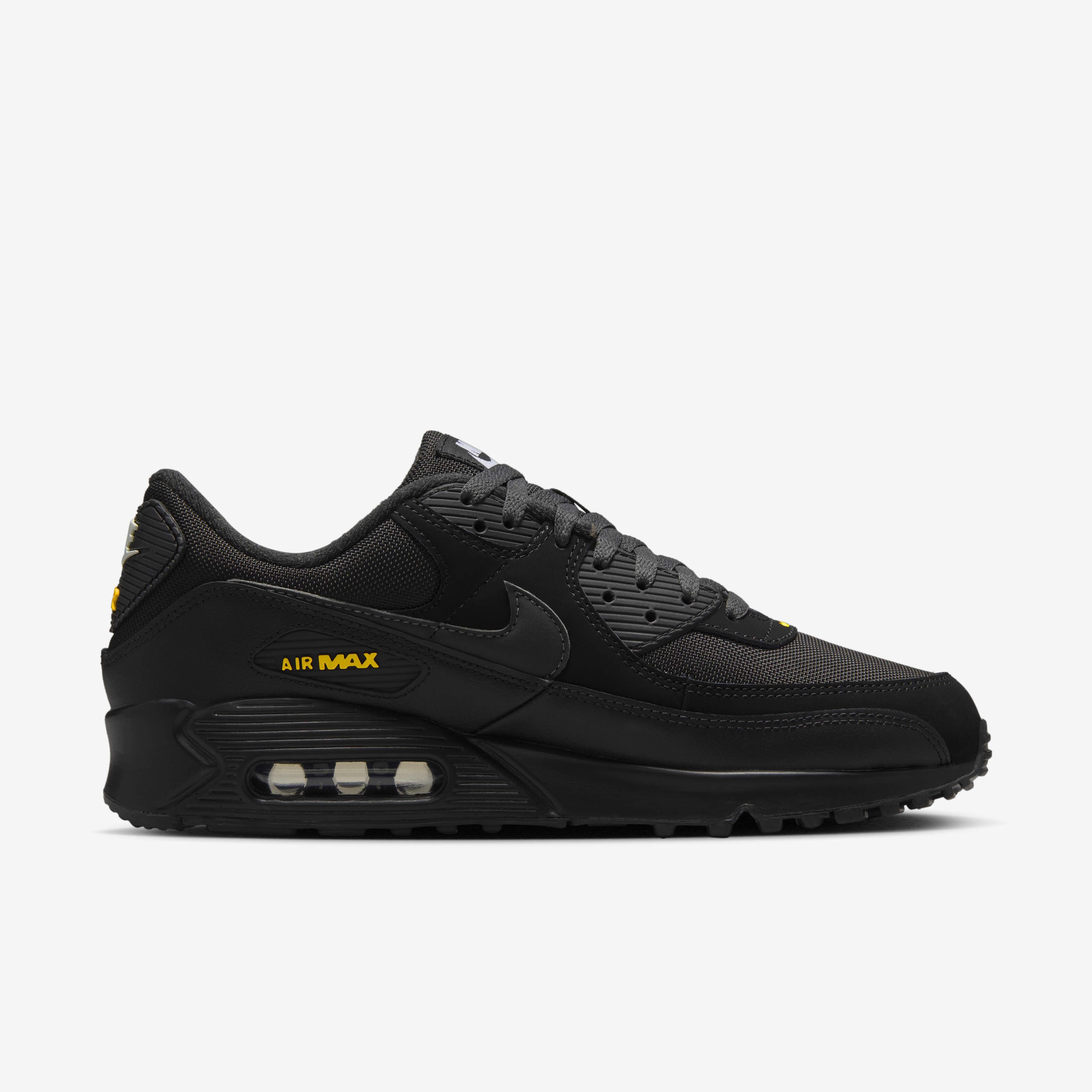 Nike men's air max 90 essential shoes - white/red/black hotsell