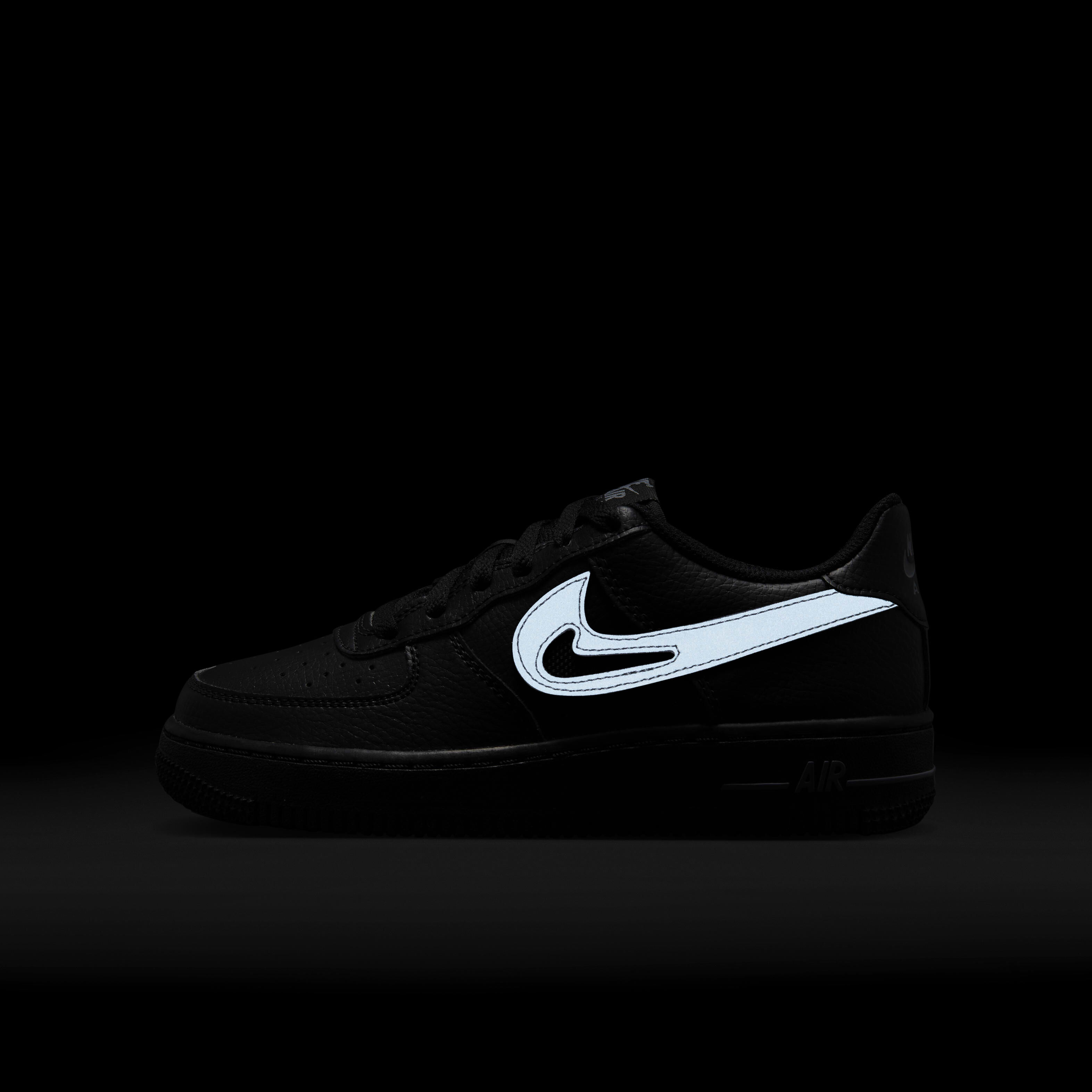 black reflective air force 1