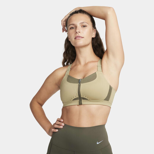 Sports Bras-Nike, Nike Alpha, Women's High-Support Padded Zip-Front Sports Bra