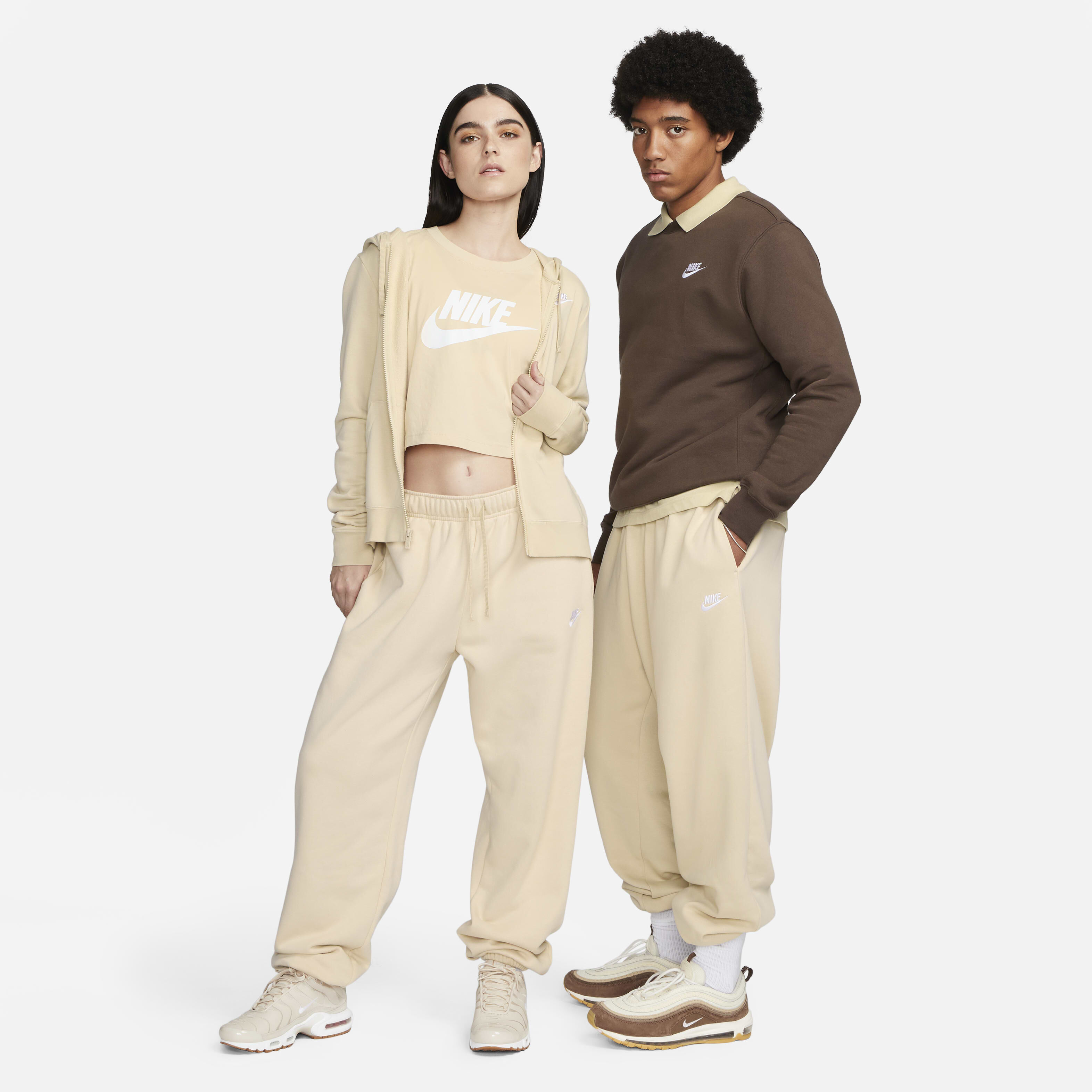 Womens khaki nike tracksuit top
