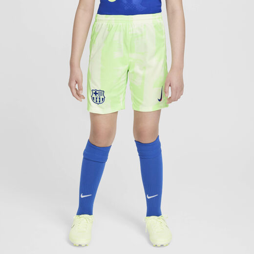 Football Shorts-Nike, F.C. Barcelona 2024/25 Stadium Third, Older Kids' Nike Dri-FIT Football Replica Shorts