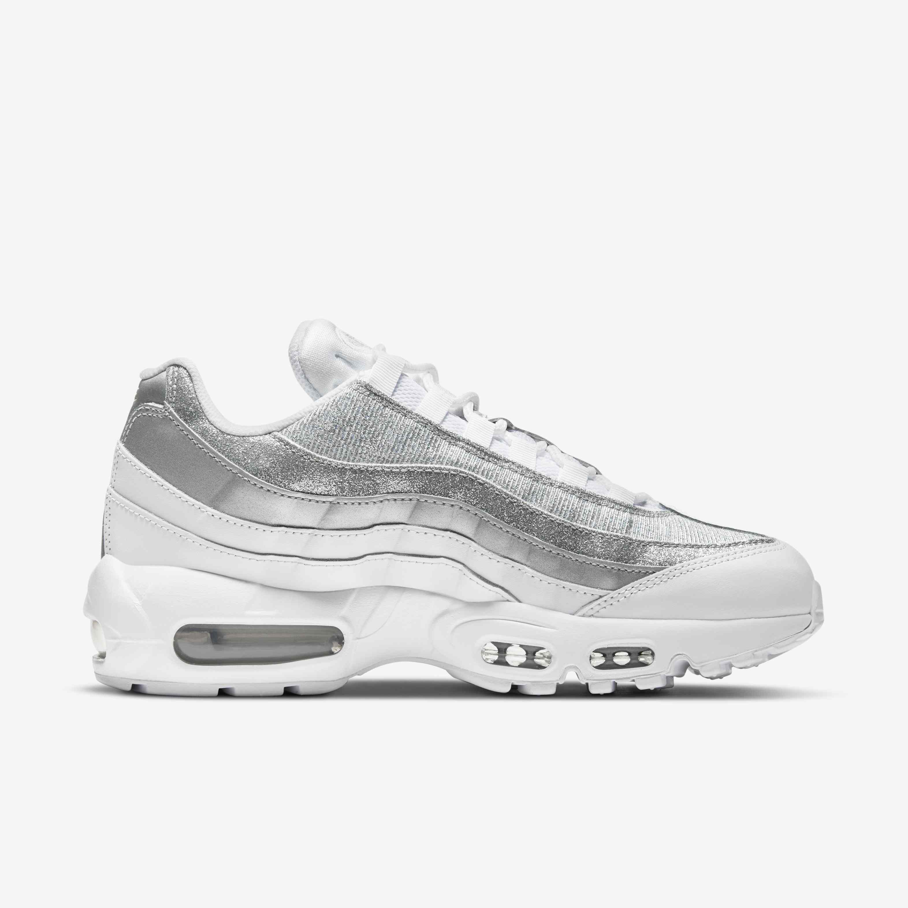 Buy Nike Air Max 95 Women's Shoes - White/Metallic Silver