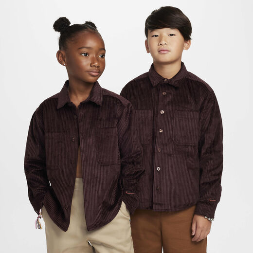 Skateboarding Tops & T-Shirts-Nike, Nike SB, Older Kids' Button-Down Layering Top Skateboarding Tops & T-Shirts-Nike, Nike SB, Older Kids' Button-Down Layering Top