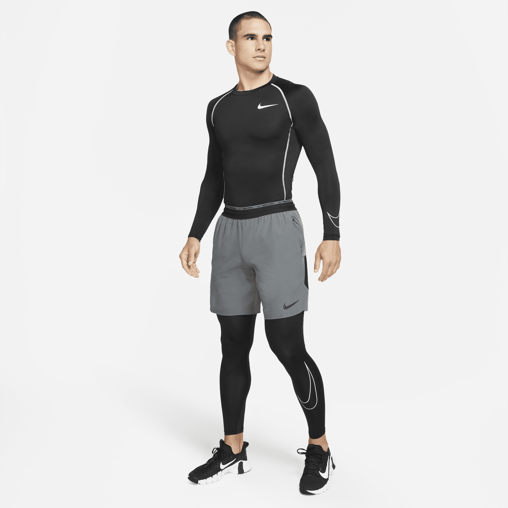 Nike) Pro Dri-Fit Men's Workout Leggings - DD1919-010 - AliExpress