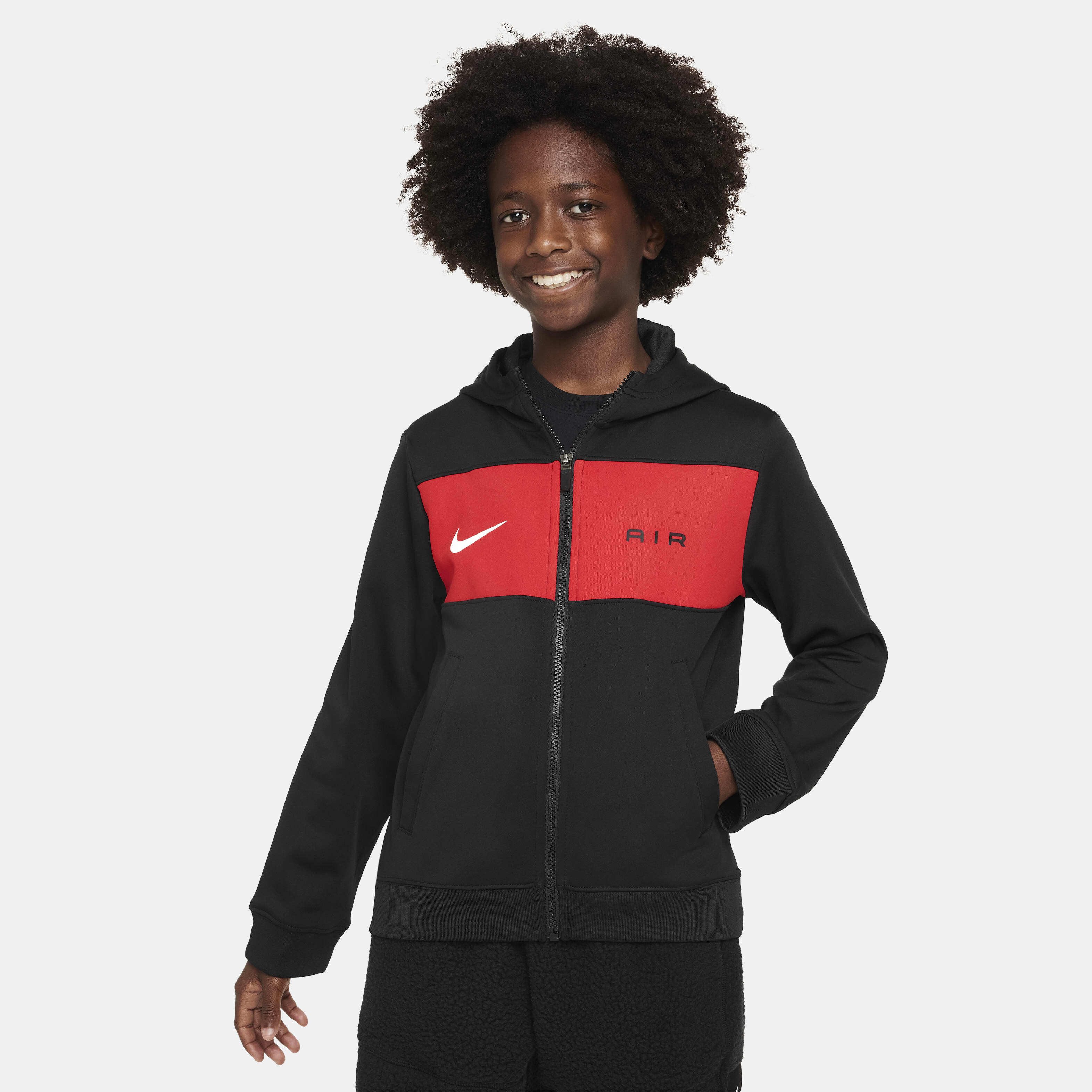 Nike air red and black hoodie shop