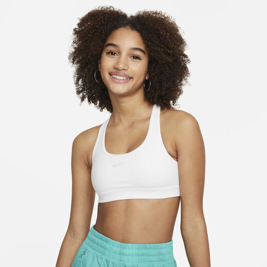 Sports Bras-Nike, Nike Swoosh, Girls' Sports Bra