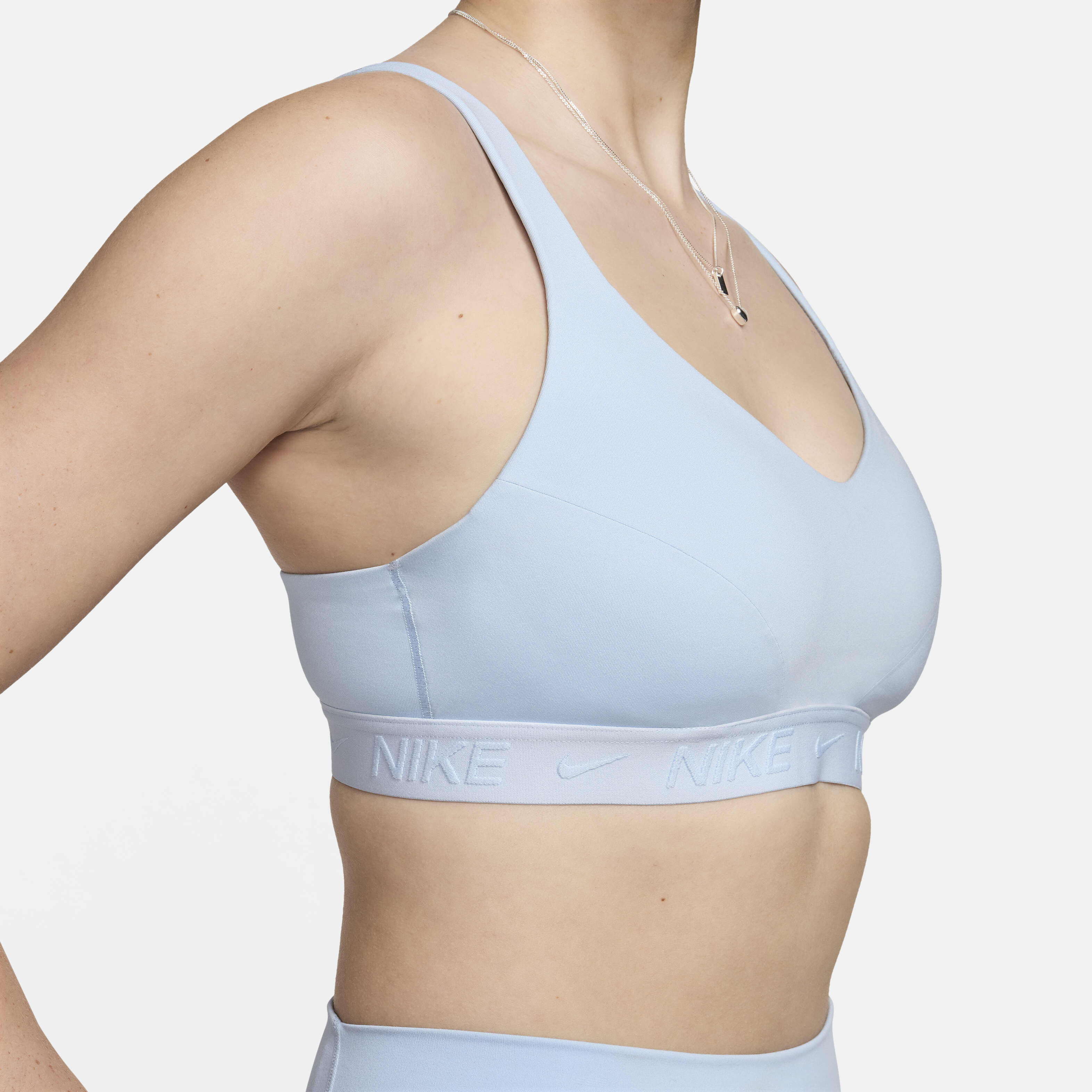 Nike indy sports bra blue outlet