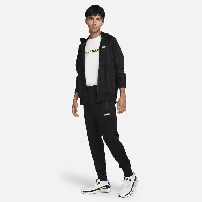 Black nike air max top joggers