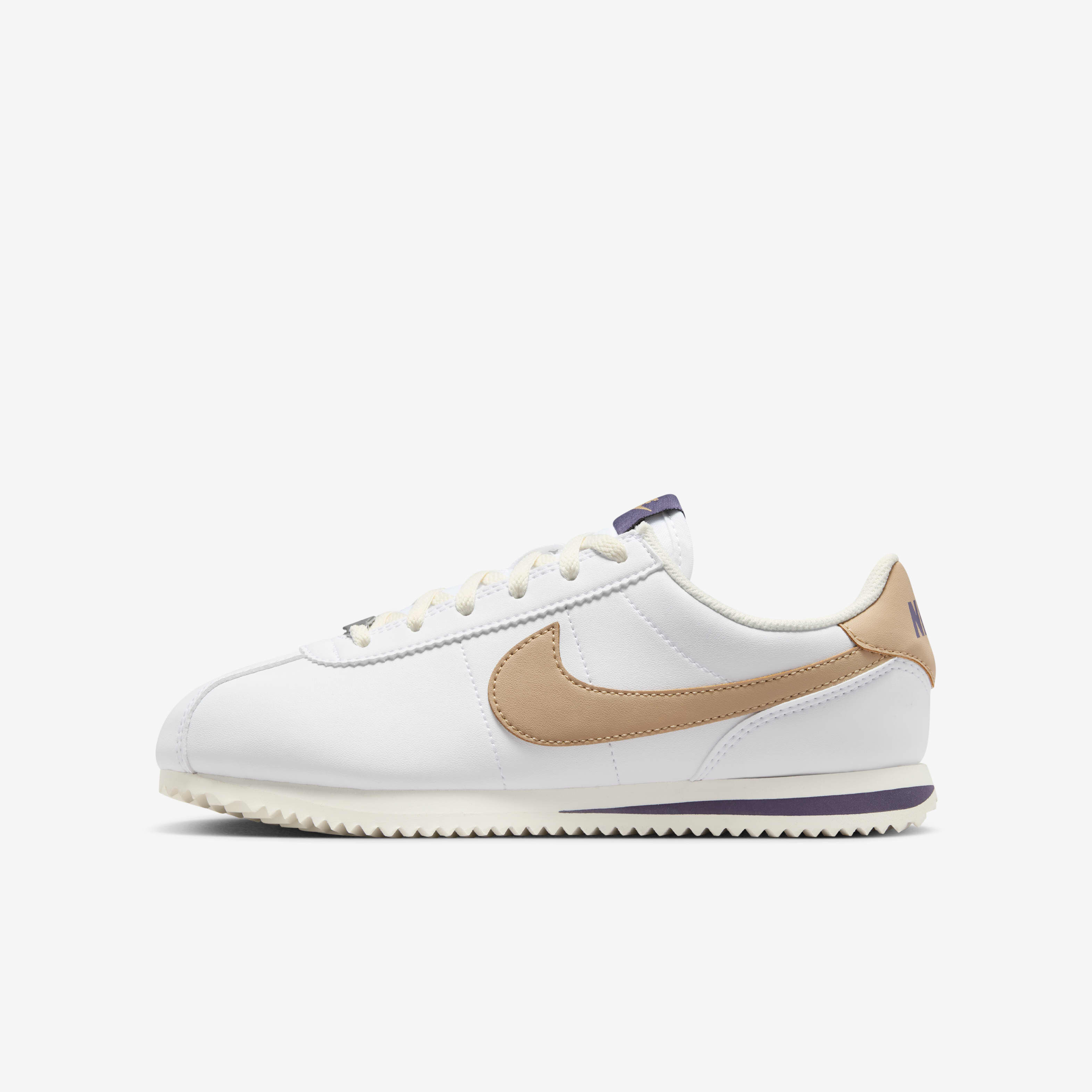 Buy Nike Cortez Older Kids Shoes White Dark Raisin Pale Ivory Hemp Nike Saudi Official