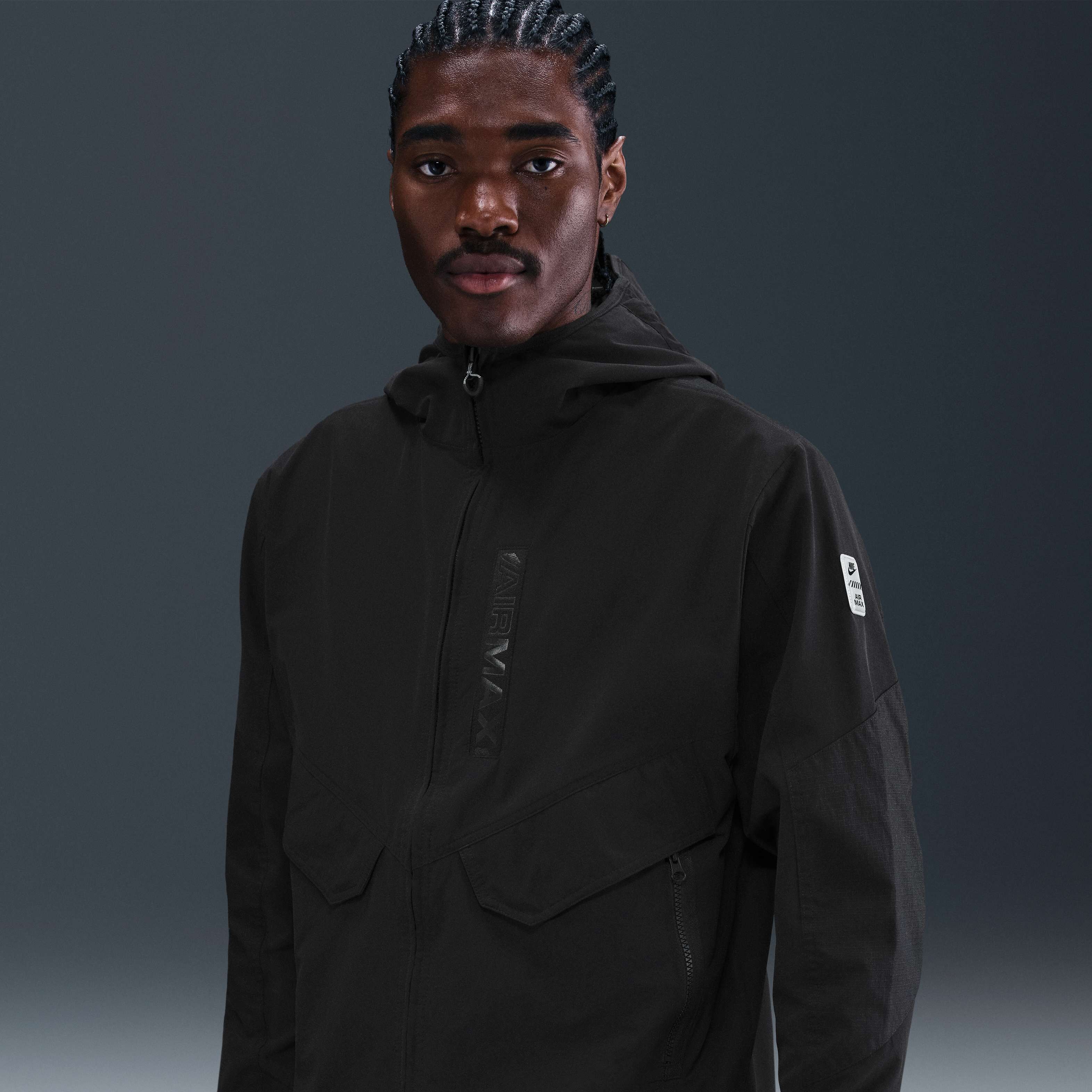 Buy Nike Air Max Men's Woven Jacket - Black/Black/Black @ Nike Saudi