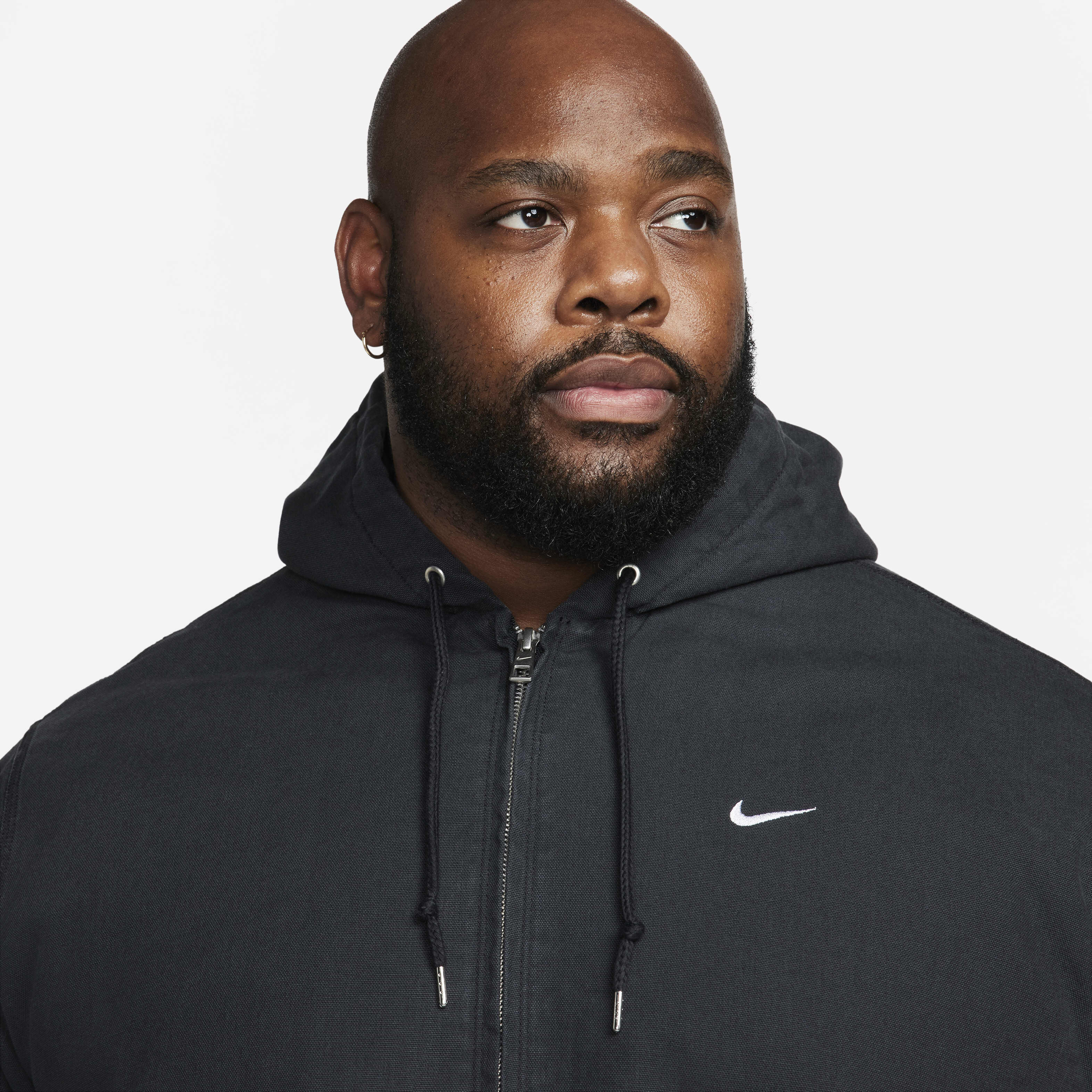 Buy Nike Life Men's Padded Hooded Jacket - Off-Noir/White