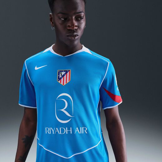 ملابس رياضية رجالية-نايكي, Atlético Madrid 2025/26 Stadium Third, تيشيرت كرة القدم نايكي دراي-فت توتال 90 طبق الأصل لللرجال