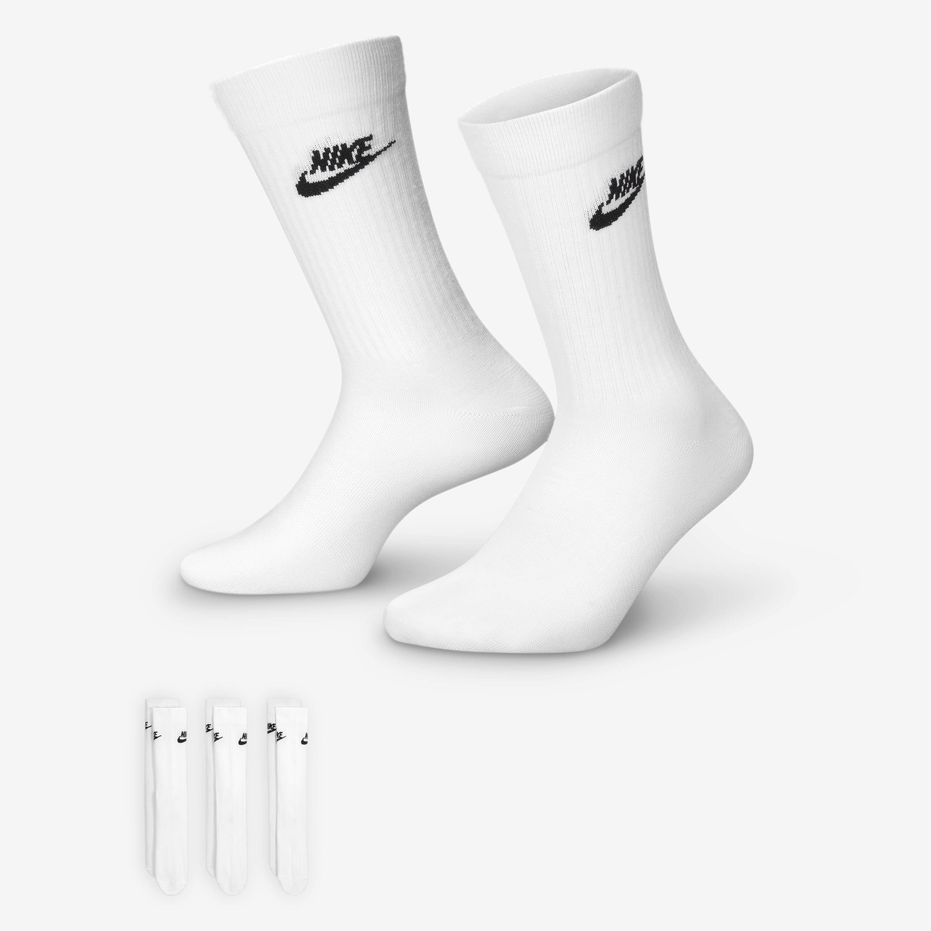 White nike socks crew top