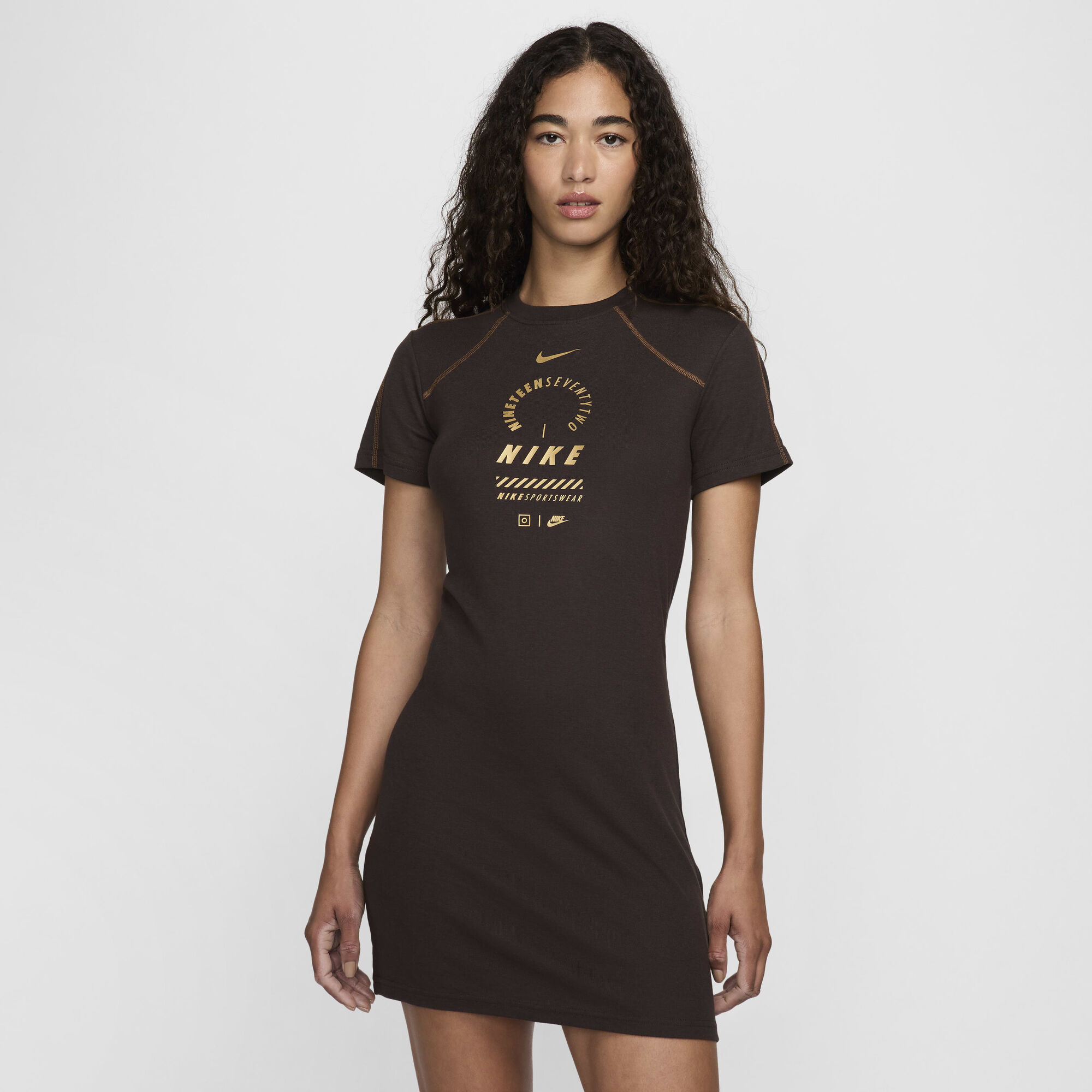 Simple Form-Fitting Black Mini Dress