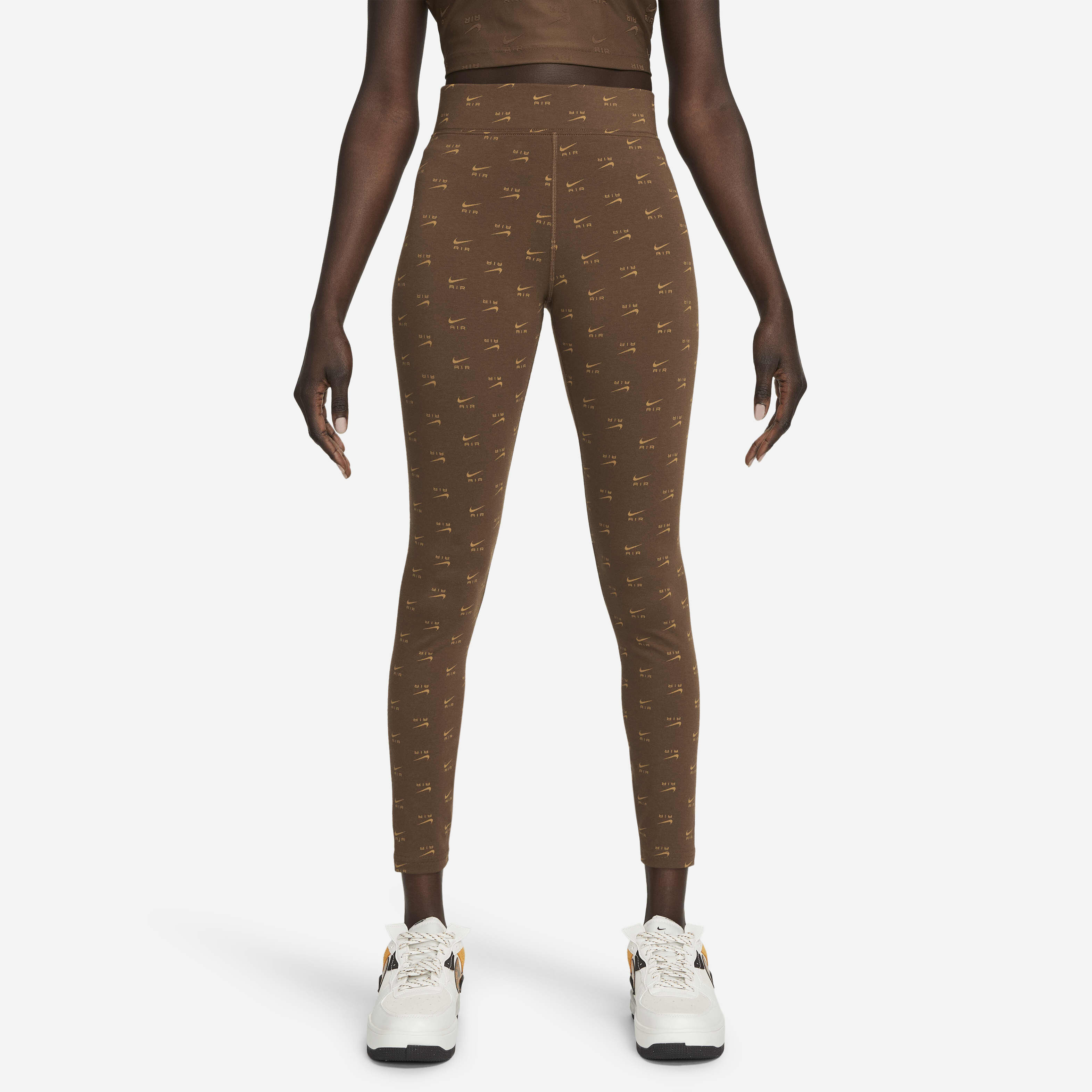 Buy Nike Air Women's High-Waisted Printed Leggings Cacao Wow/Ale
