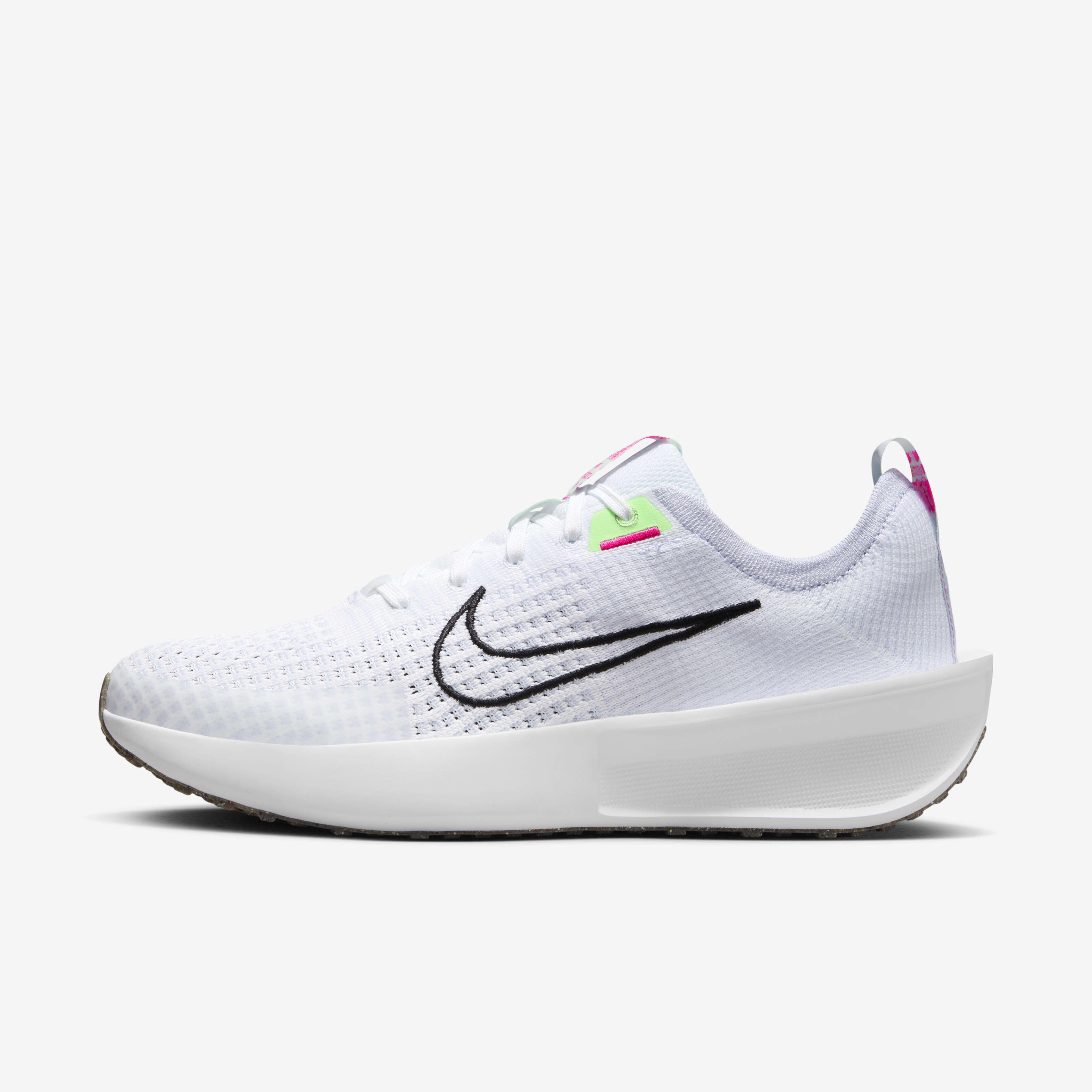 Buy Nike Interact Run Women s Road Running Shoes White Football Grey Vapour Green Black Nike Saudi Official