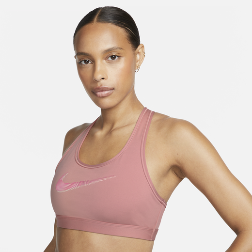 Shop Swoosh Medium Support Women s Padded Graphic Sports Bra