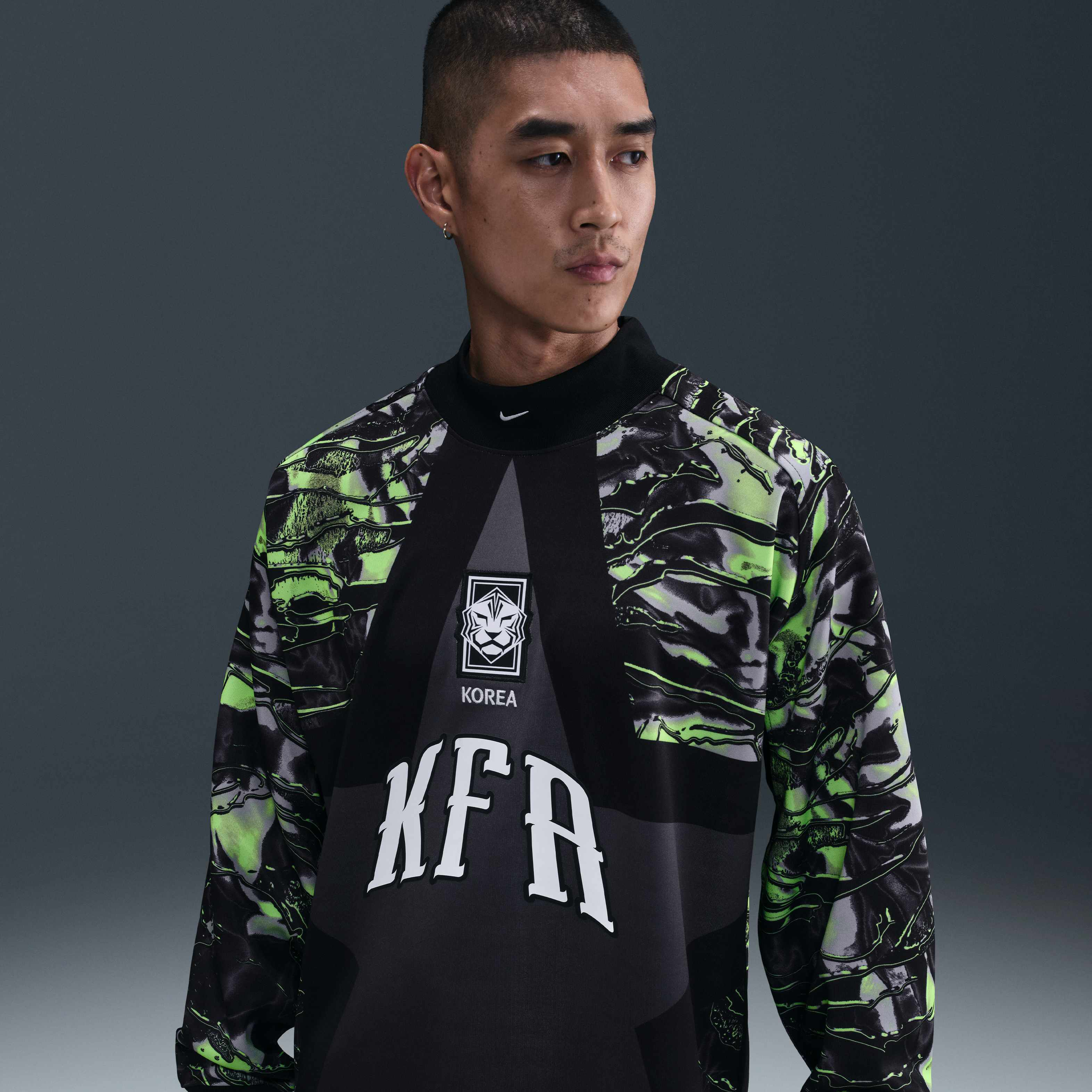 Buy Korea Hollywood Keeper Men's Nike Football Shirt - Black/Black