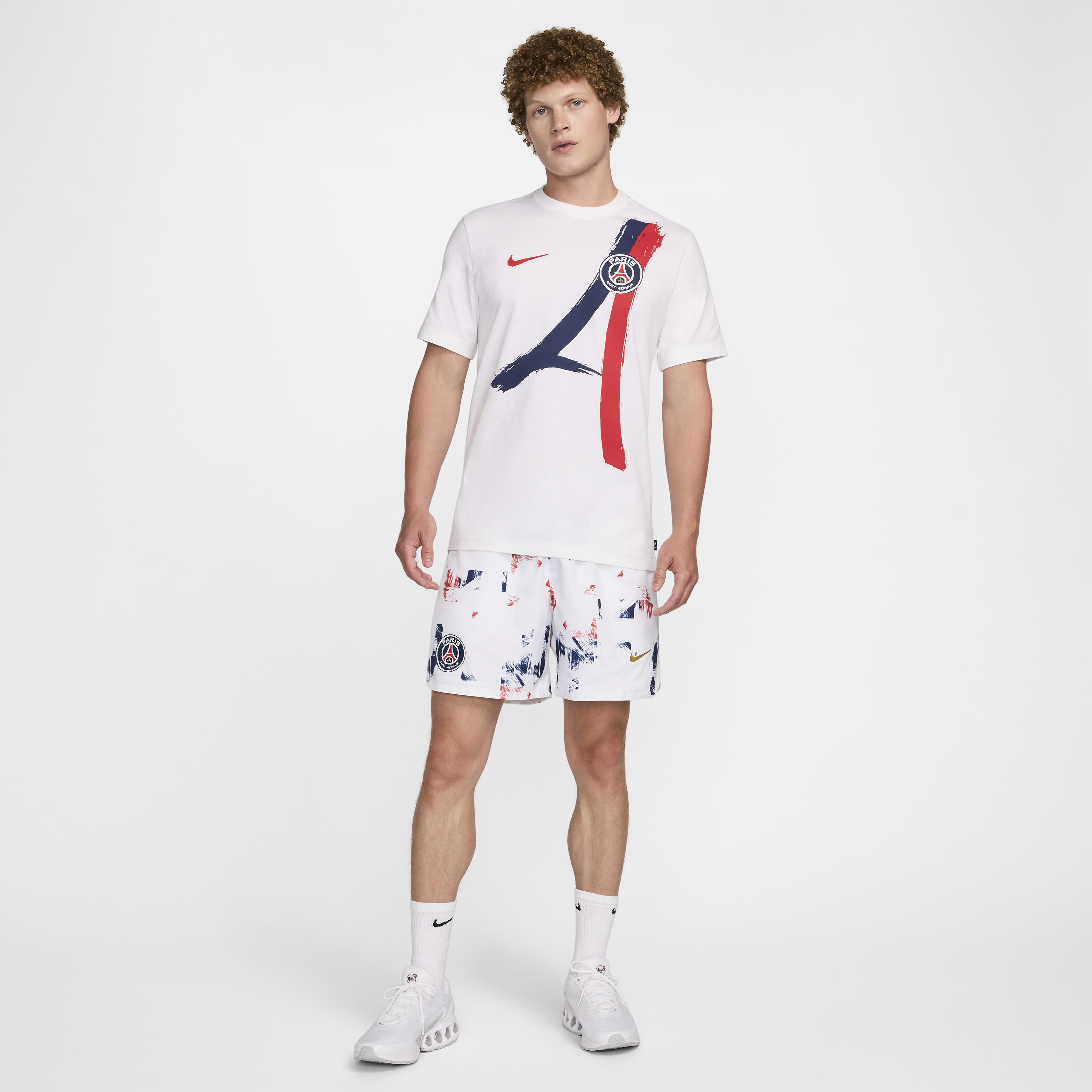 ■Nike■ Paris Saint-Germain Away Nike Soccer T-Shirt M Whit Nike Paris Saint-Germain Men's Iconic Away Tee | Soccer Village