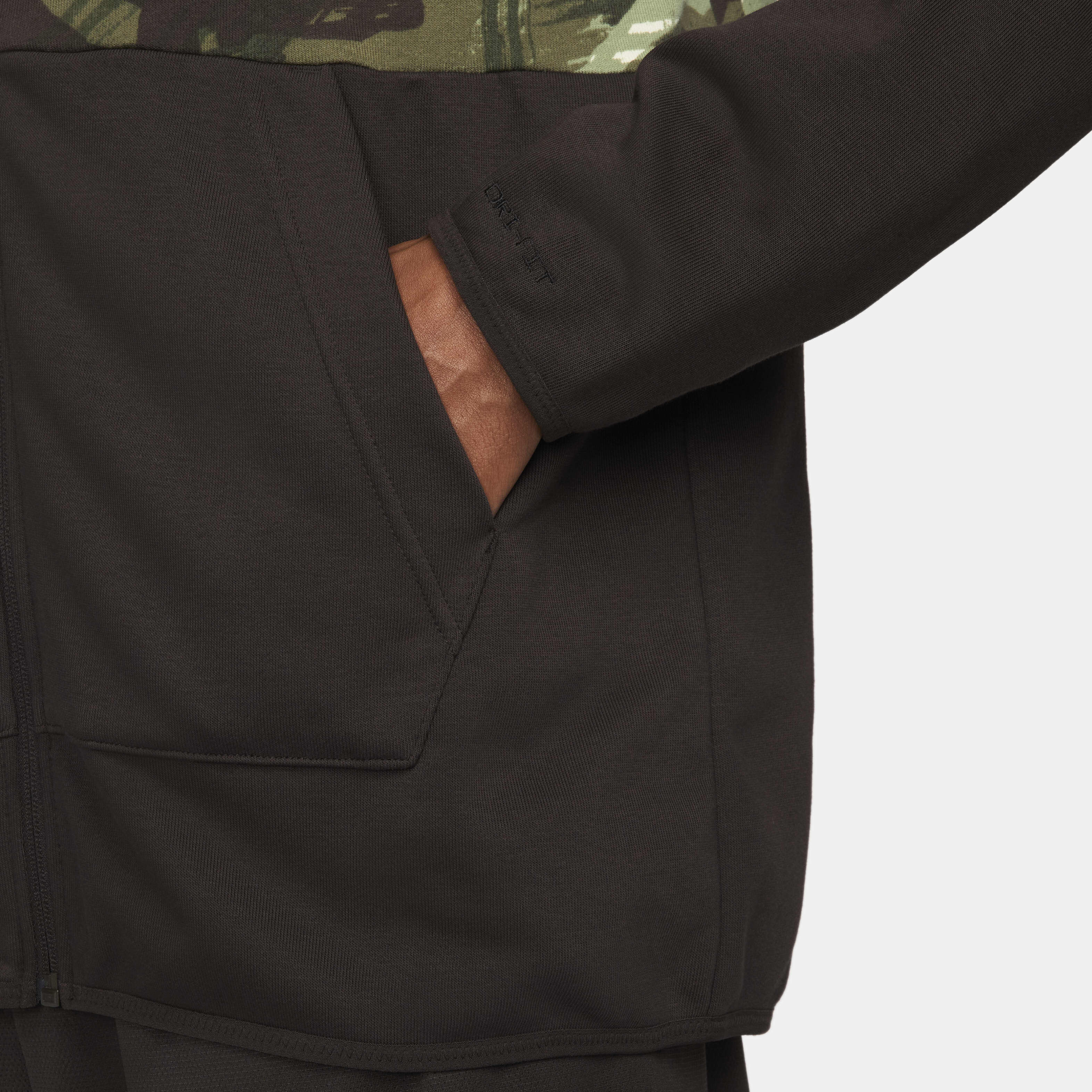Nike full zip camo hoodie mens top