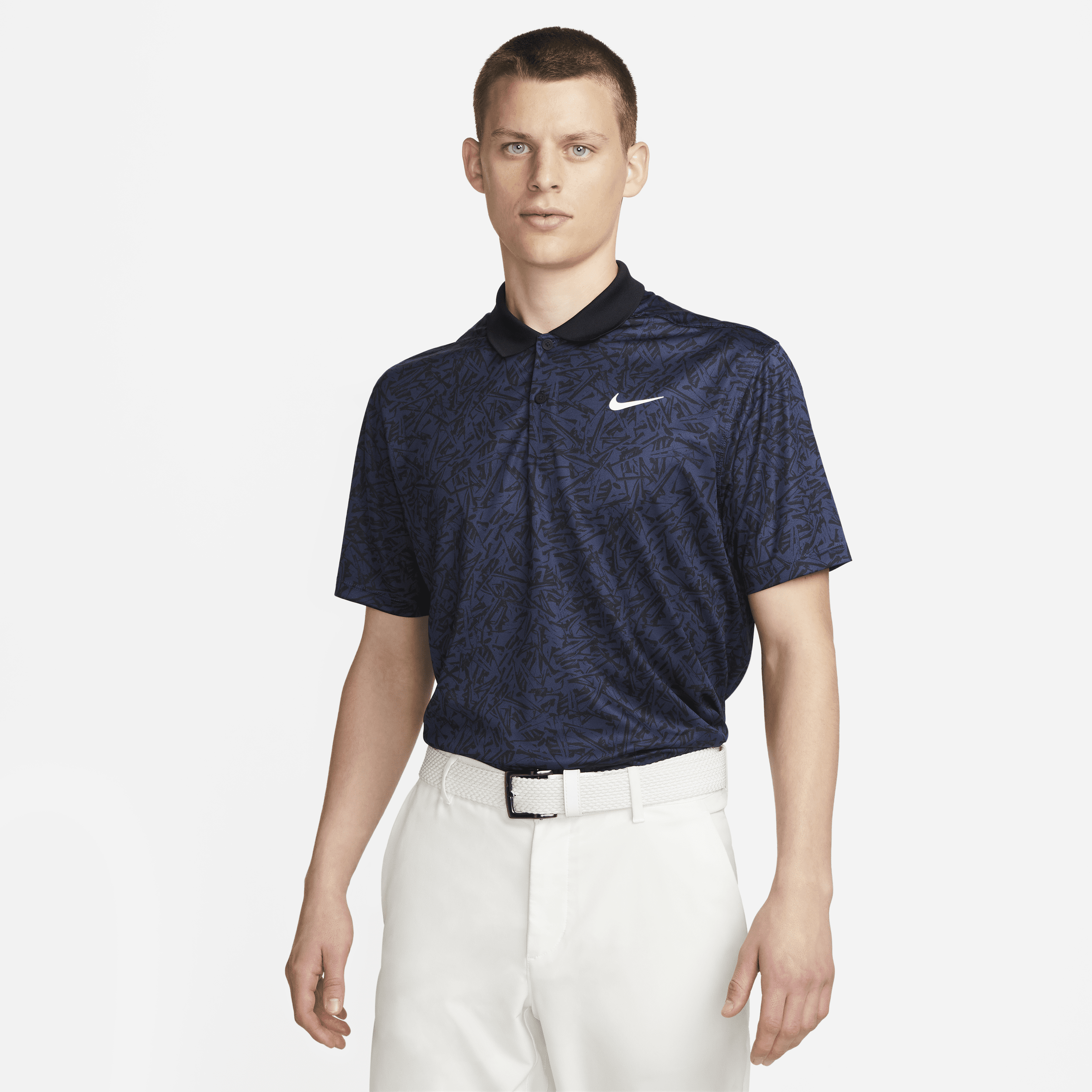 Nike dry vapor heather polo top
