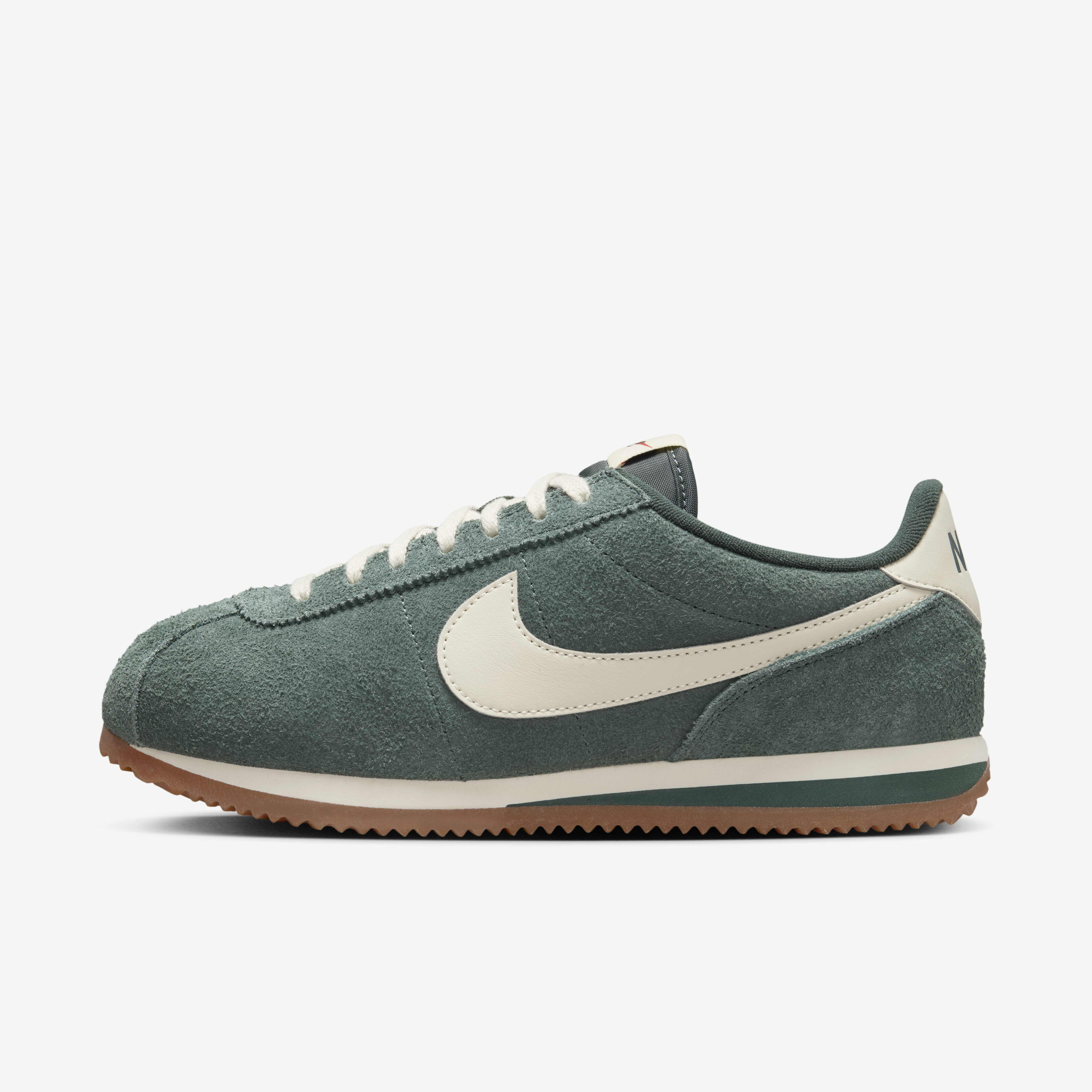 Buy Nike Cortez Vintage Suede Women s Shoes Vintage Green Gum Medium Brown Muslin Nike Saudi Official