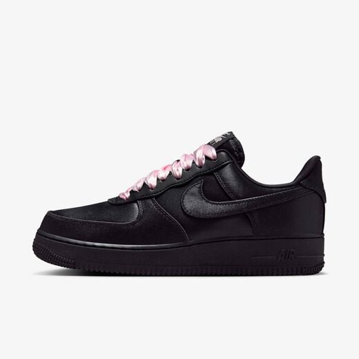 Air Force 1 Shoes-Nike, Nike Air Force 1 Low 'Black Satin', Women's Shoes
