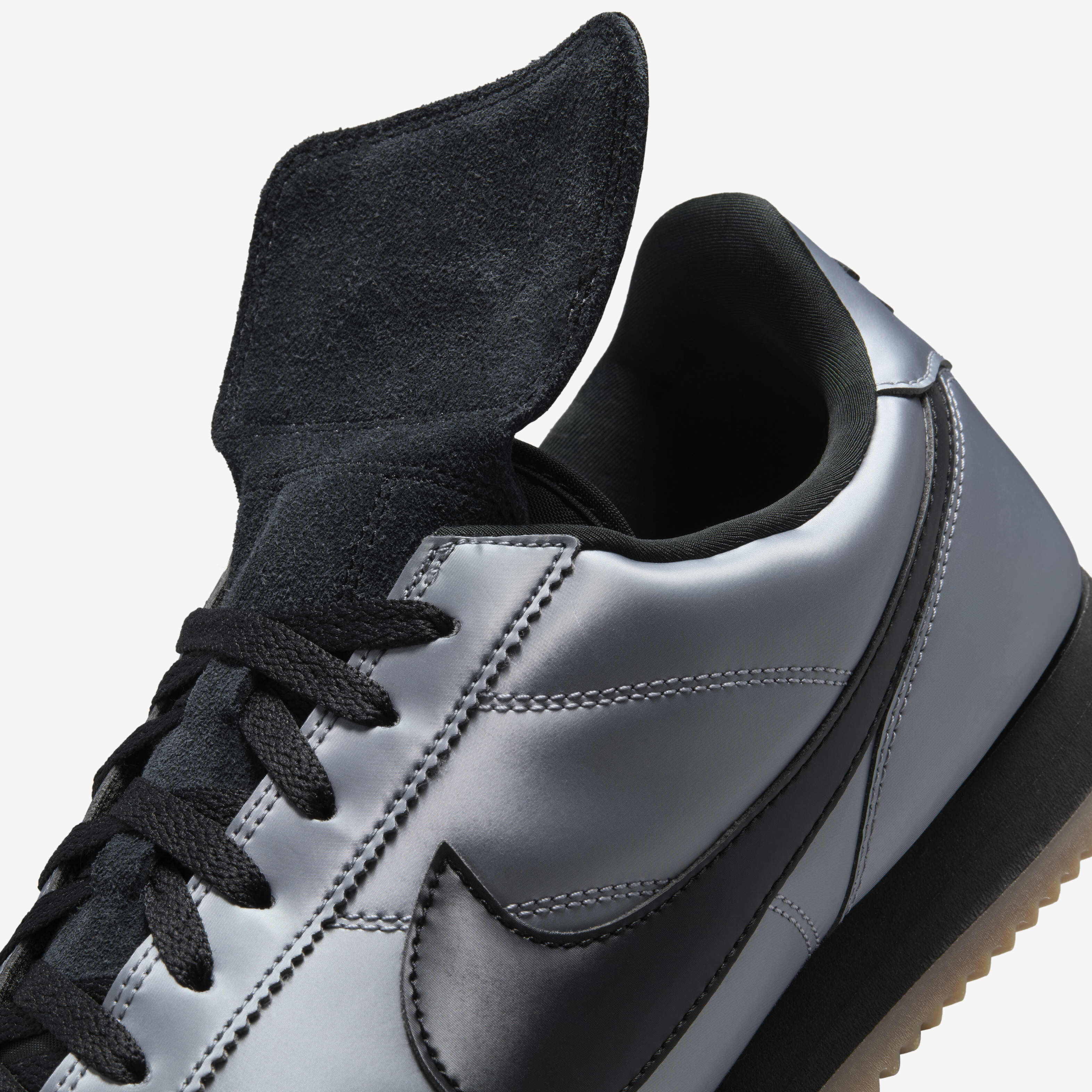 All black leather nike cortez mens deals