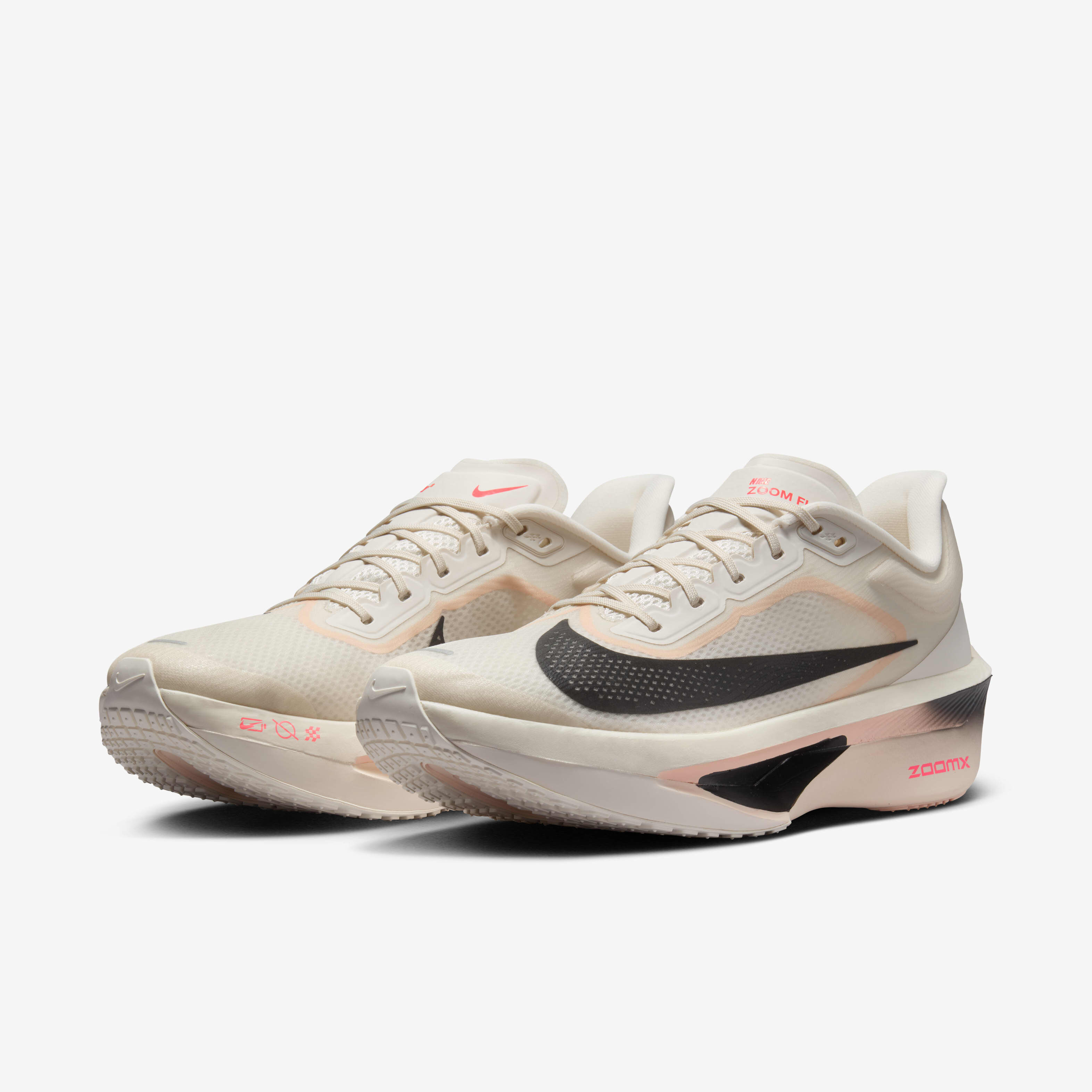 Buy Nike Zoom Fly 6 Men s Road Racing Shoes Pale Ivory Crimson Tint Sail Black Nike Saudi Official