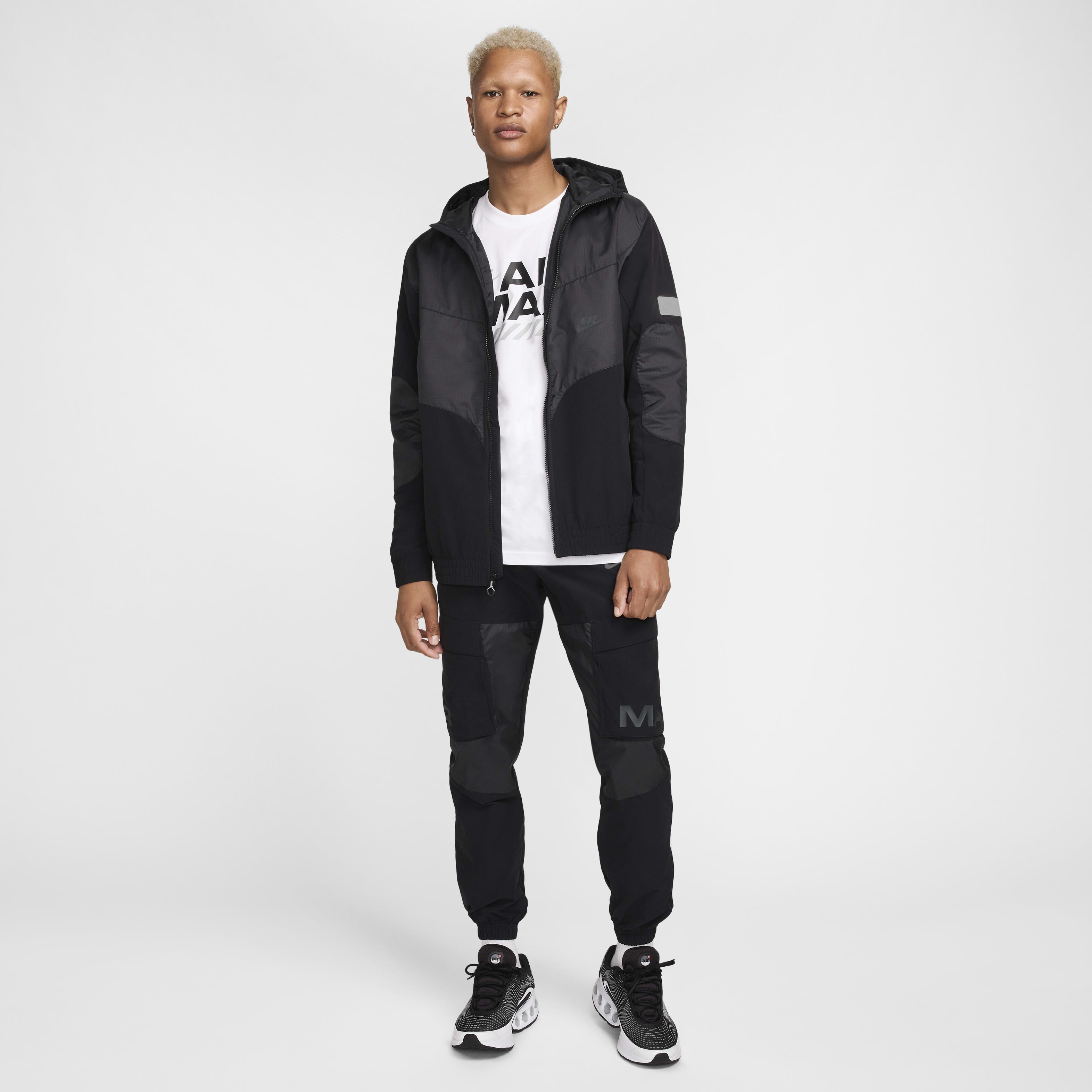 Nike woven jacket mens sales