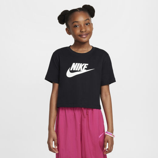 T-Shirts & Tops-Nike, Nike Sportswear, Older Kids' (Girls') Cropped T-Shirt