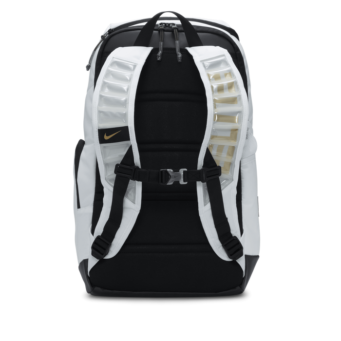 Nike hoops elite top backpack black and gold