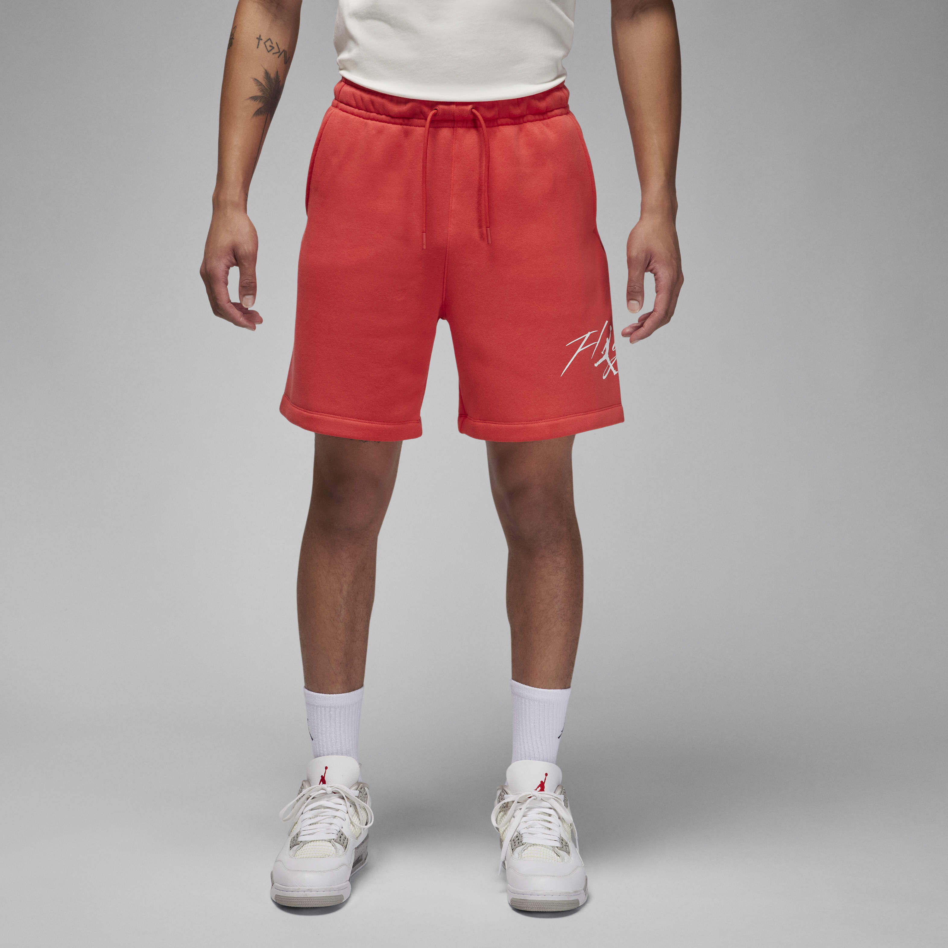 Buy Jordan Brooklyn Fleece Men's Shorts - Lobster/White
