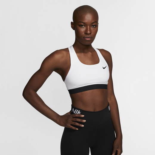 Buy Nike Women's Swoosh Futura Sports Bra Black in KSA -SSS