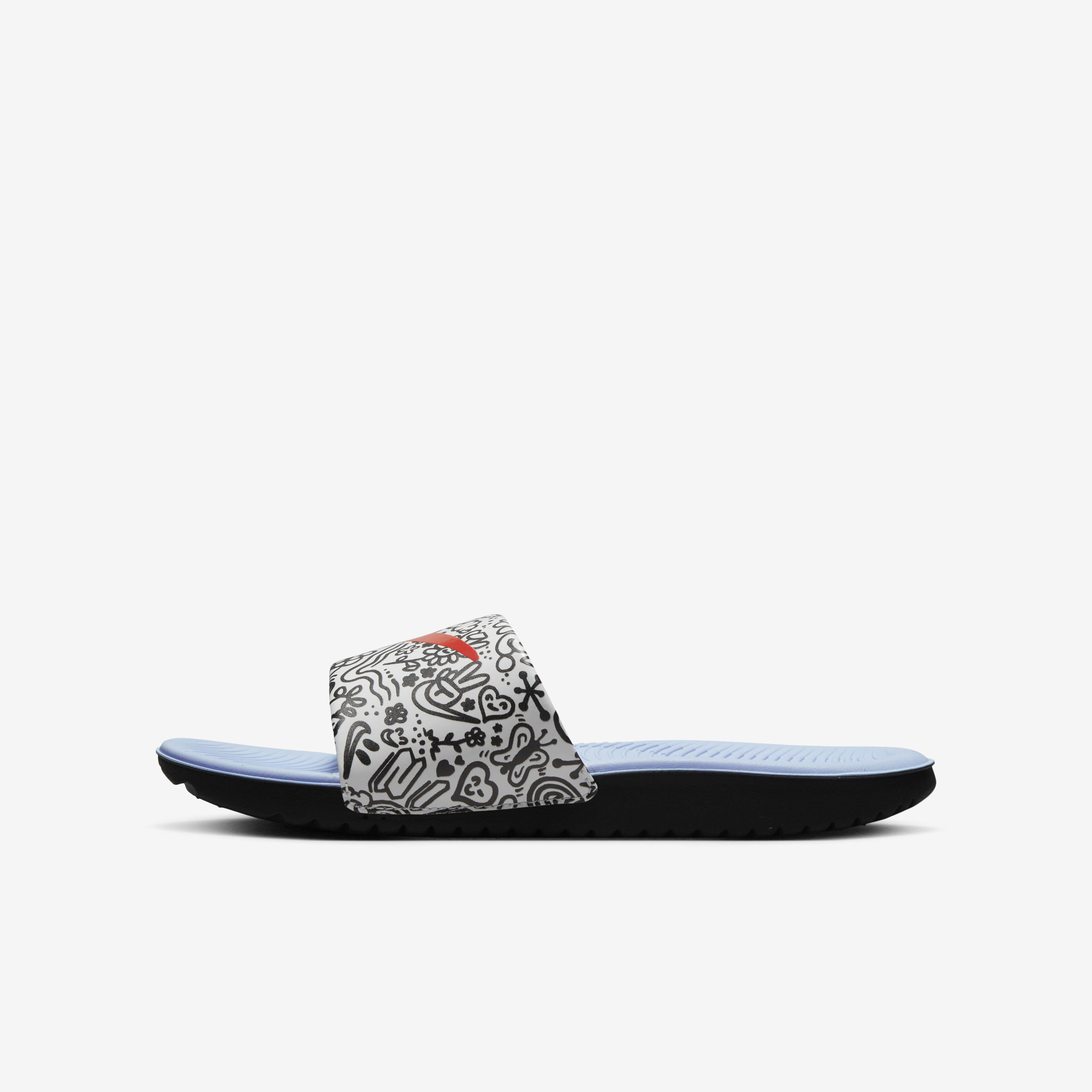 Buy Nike Kawa SE Older Younger Kids Slides Summit White Black Cobalt Bliss Picante Red Nike Saudi Official