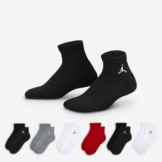 Kids' Socks Sale-JRDN, Jordan Everyday Essentials, Older Kids' Ankle Socks (6 Pairs)