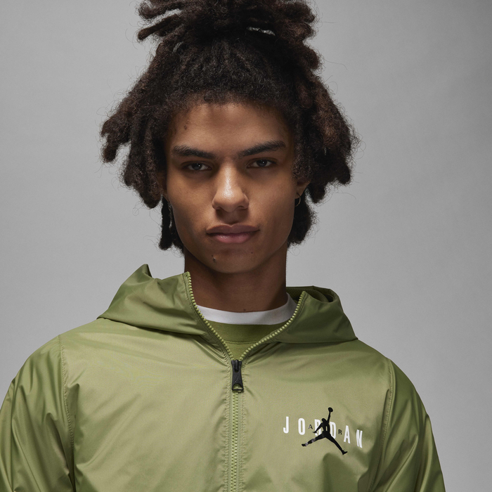 Buy Jordan Essentials Men's Woven Jacket Sky J Light Olive/Sky J