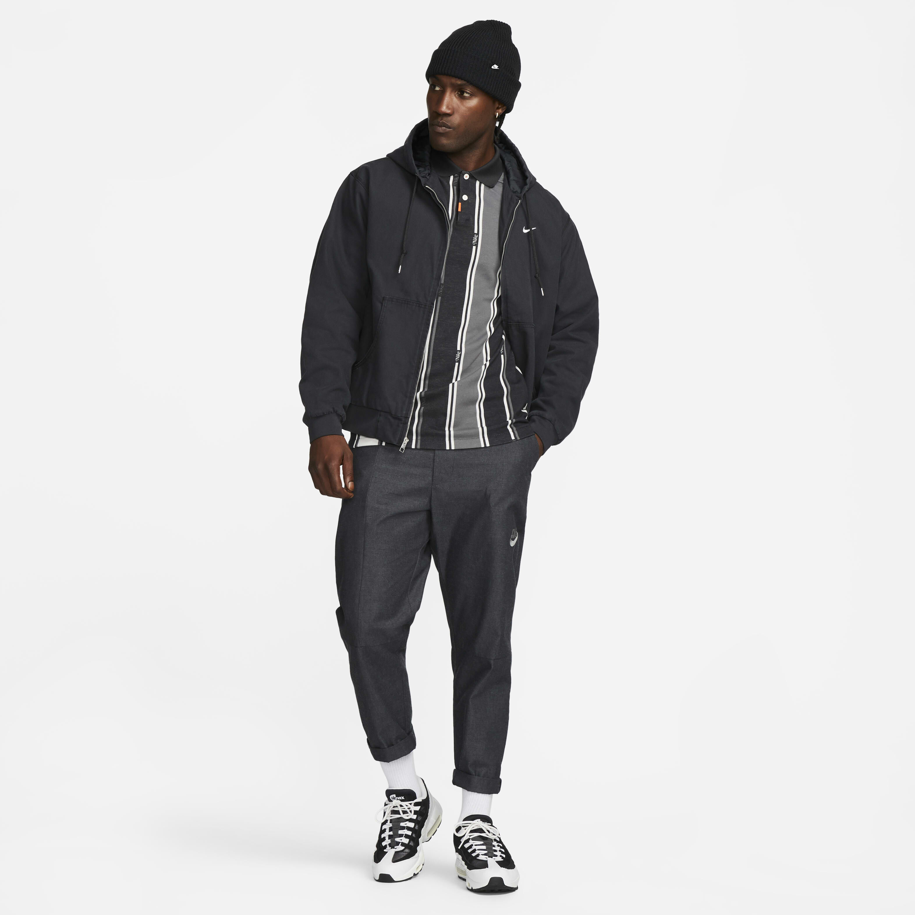 Nike padded hooded jacket online