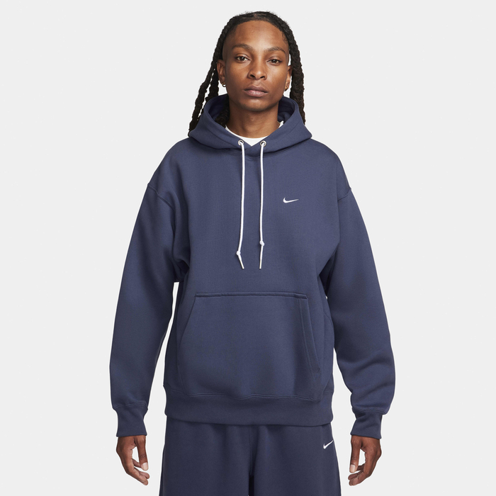 Buy Nike Solo Swoosh Men's Fleece Pullover Hoodie Thunder Blue