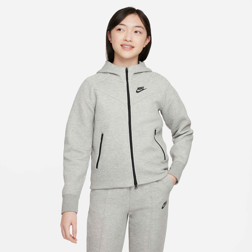 Hoodies & Sweatshirts-Nike, Nike Sportswear Tech Fleece, Older Kids' (Girls') Full-Zip Hoodie