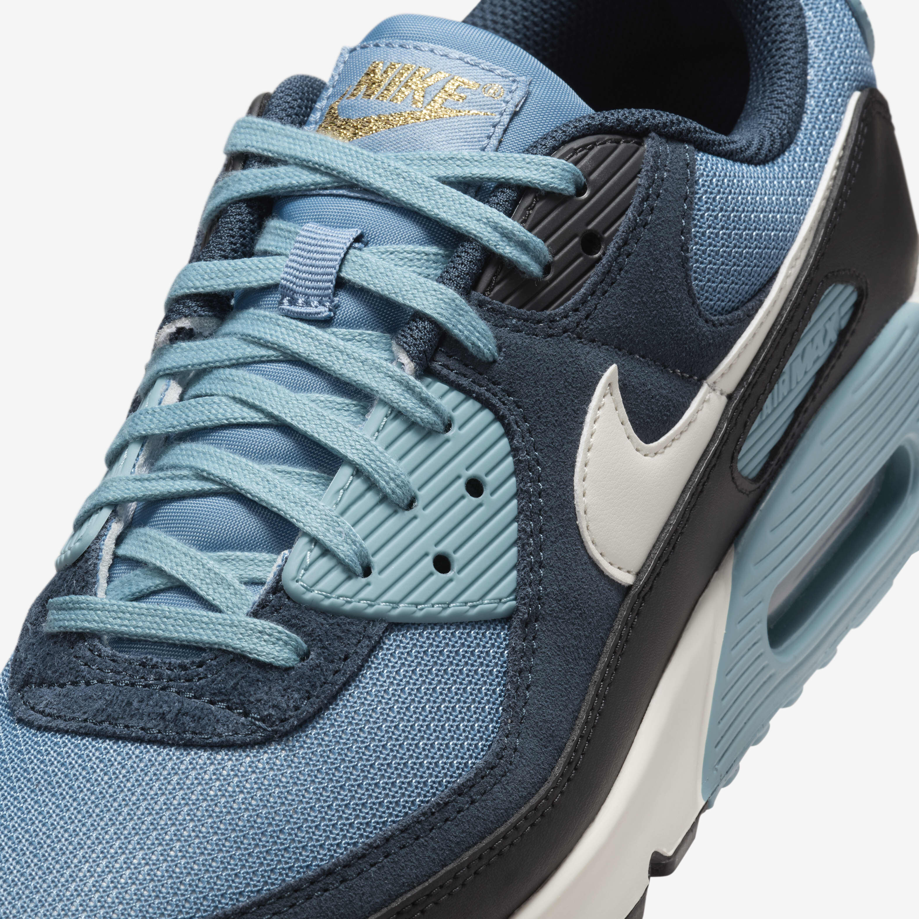 Nike air max 90 leather premium blue graphite shop