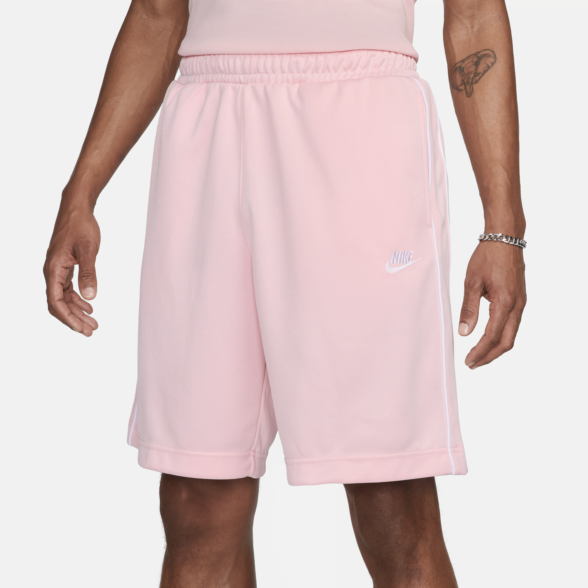 Pink tech fleece top shorts