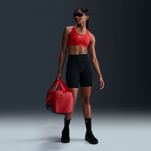 شورتات-نايكي, نايكي يونيفيرسا, شورت بايكر بدعم متوسط وخصر مرتفع مع جيوب للنساء - 8 إنش