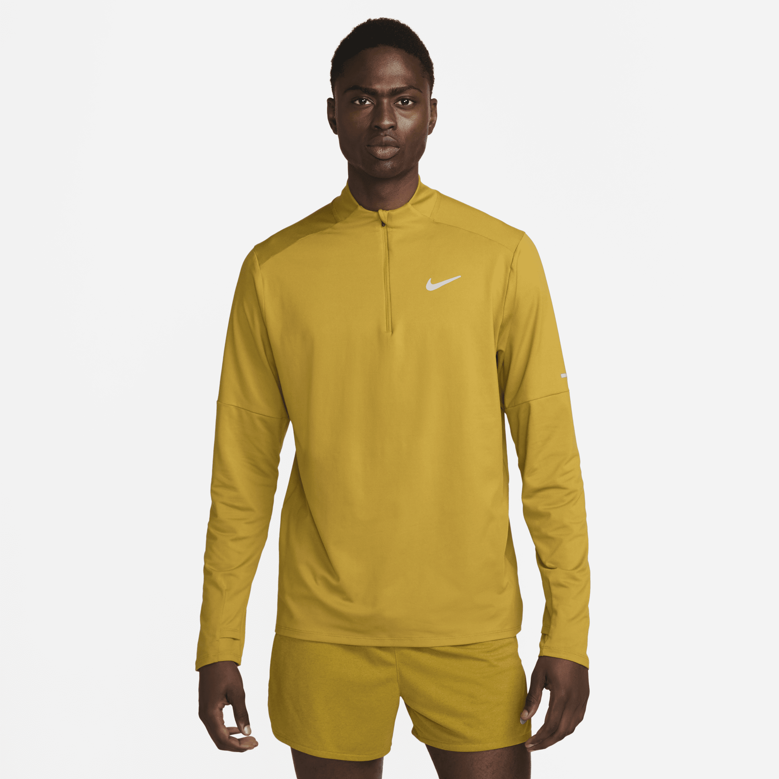 Yellow nike running top on sale