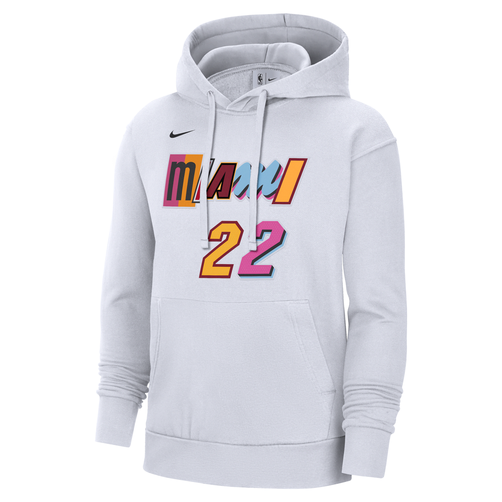 Nike Miami Heat Earned Edition Logo Essential Hoodie in White for Men