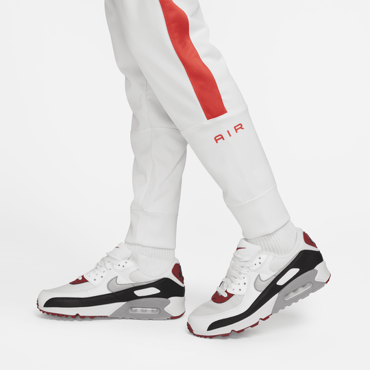 Red and white nike 2025 joggers