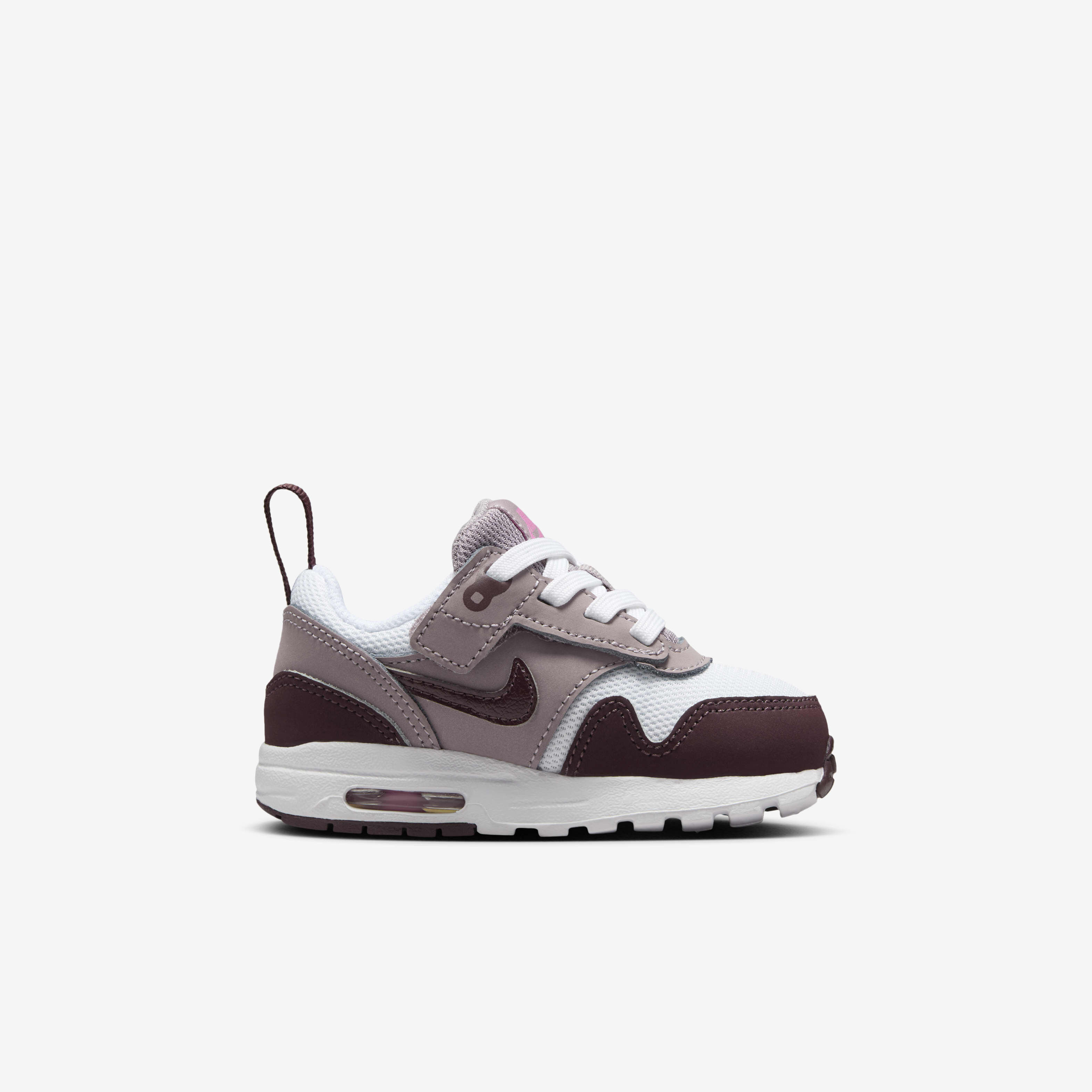 nike air max 1 burgundy white grey