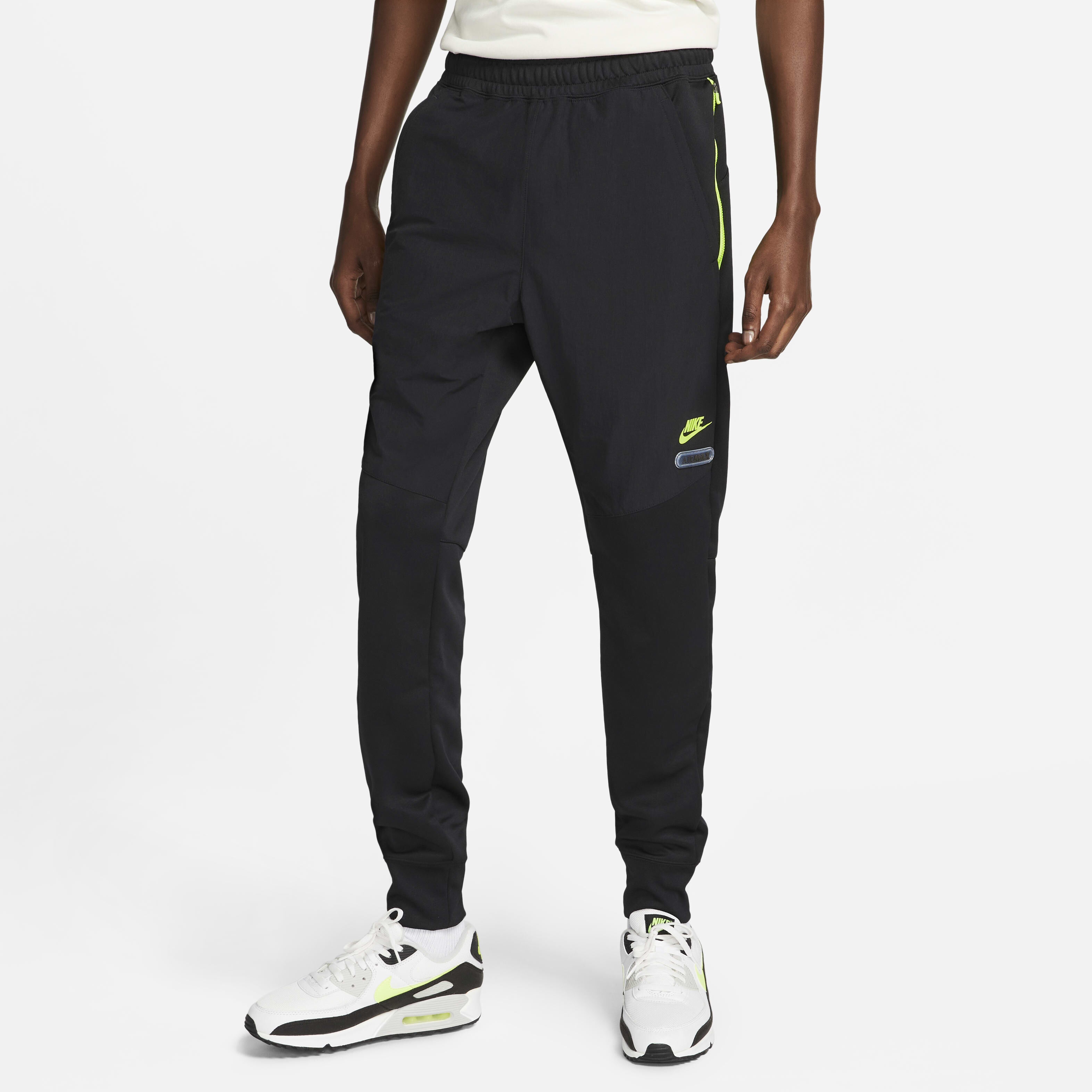 Buy Nike Sportswear Air Max Men's Joggers Black/Black/Black/Volt