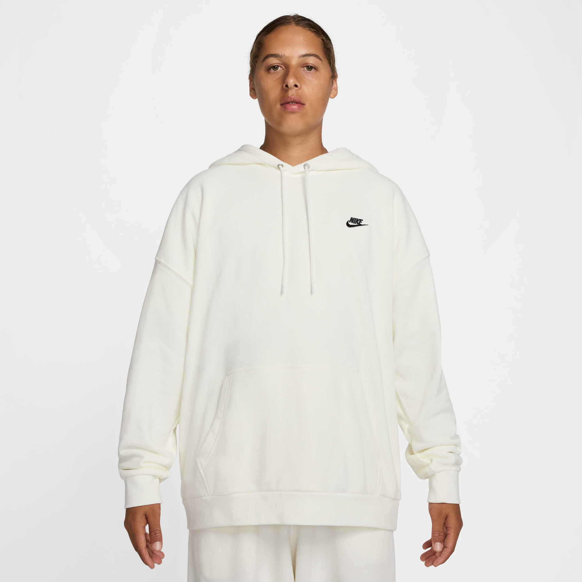 パーカー・フーディ Nike Club Fleece Oversized French Terry Pullover Hoodie M Bl Nike Club french terry oversized hoodie in gray | ASOS
