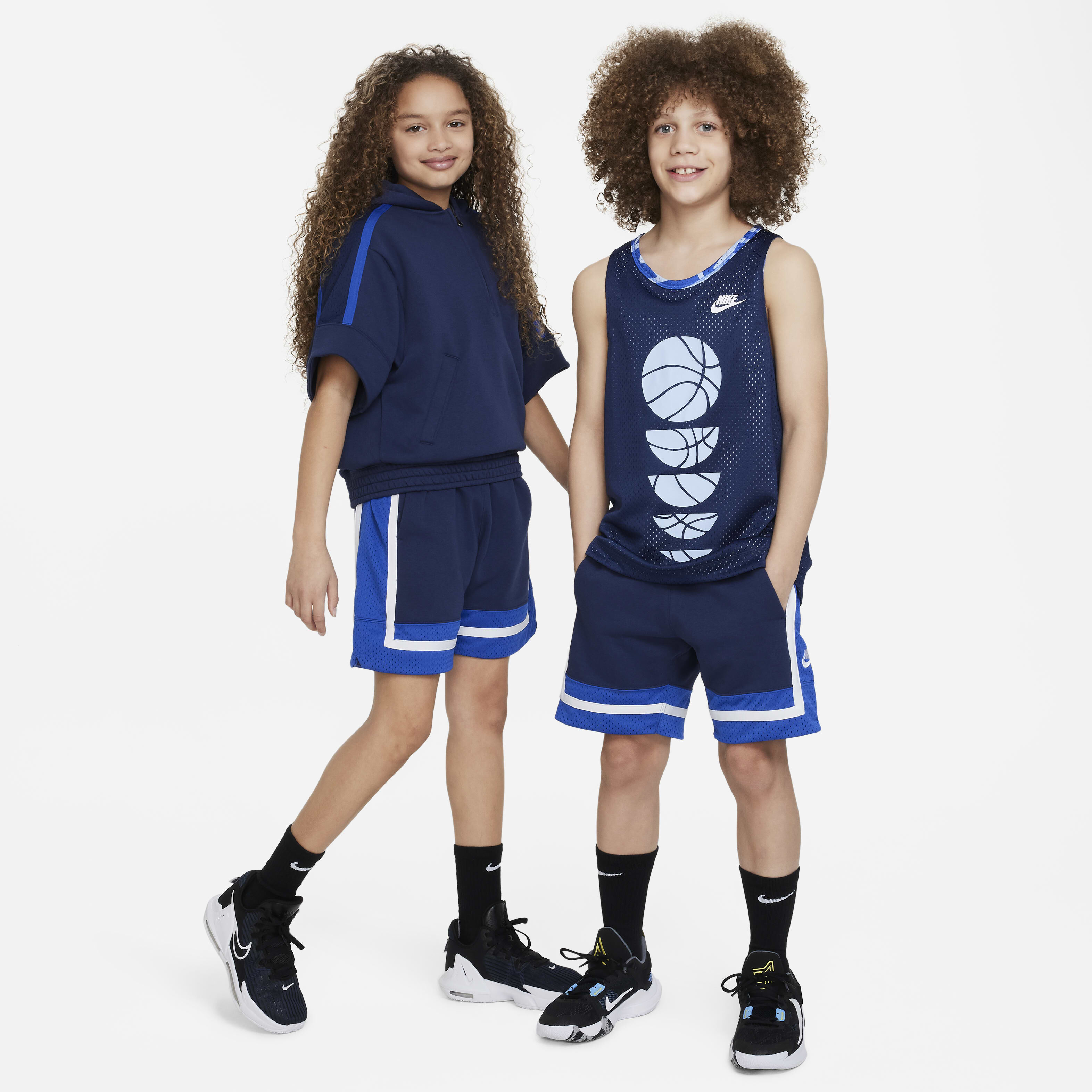 Nike fleece basketball shorts top